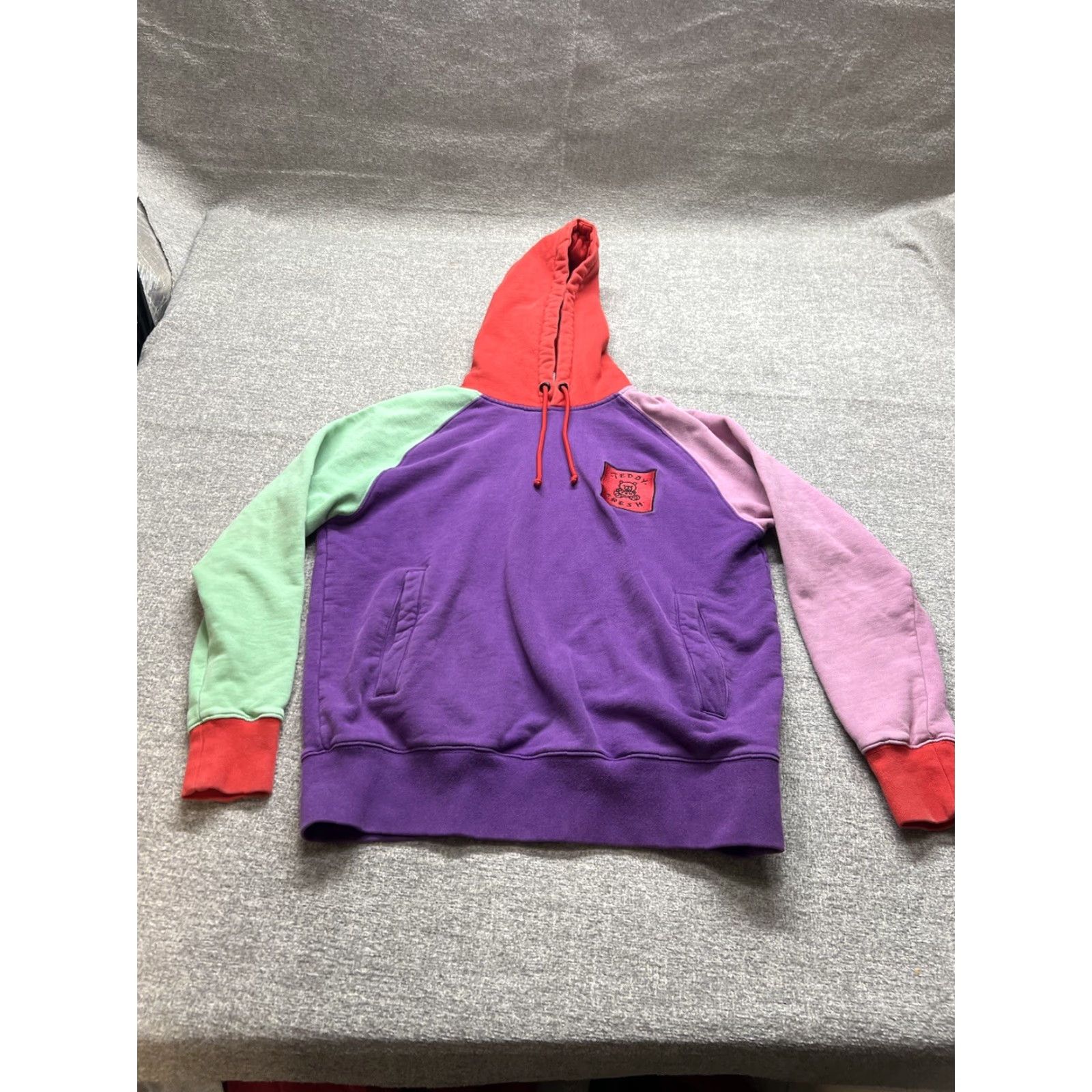 Teddy Fresh Teddy Fresh TED Color-block Multicolor Pastel Pullover Sweatshirt Hoodie Size Large Mens Size US S / EU 44-46 / 1 - 2 Thumbnail