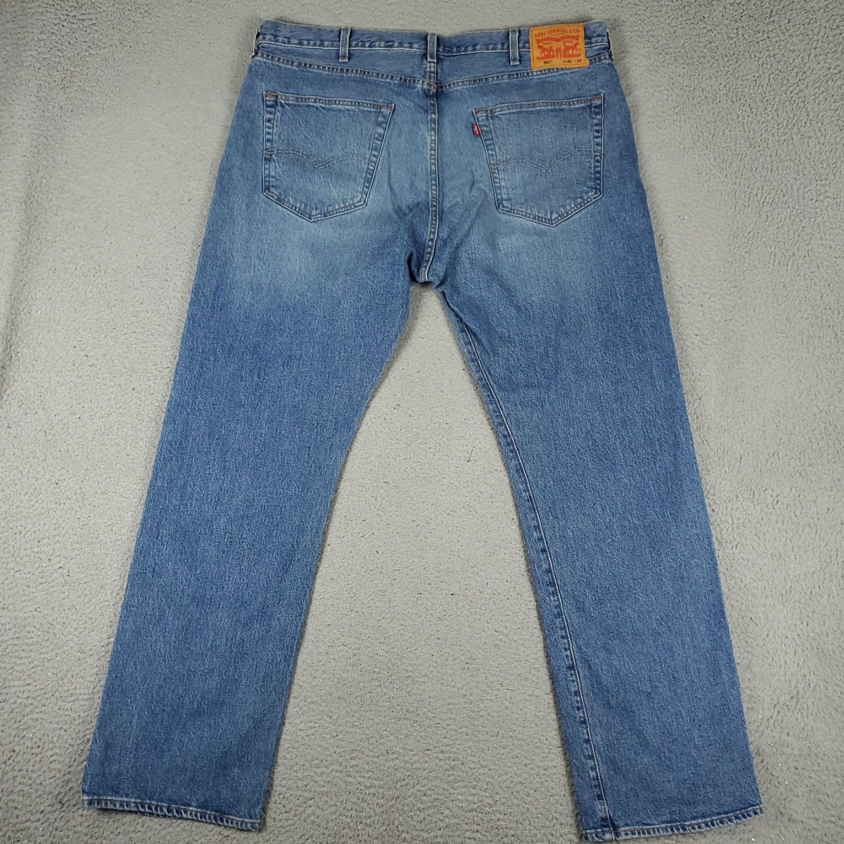 Levi's Levi's 501 Jeans Mens Regular Size 40x32 Blue Straight Leg Denim Pants Size US 40 / EU 56 - 7 Thumbnail