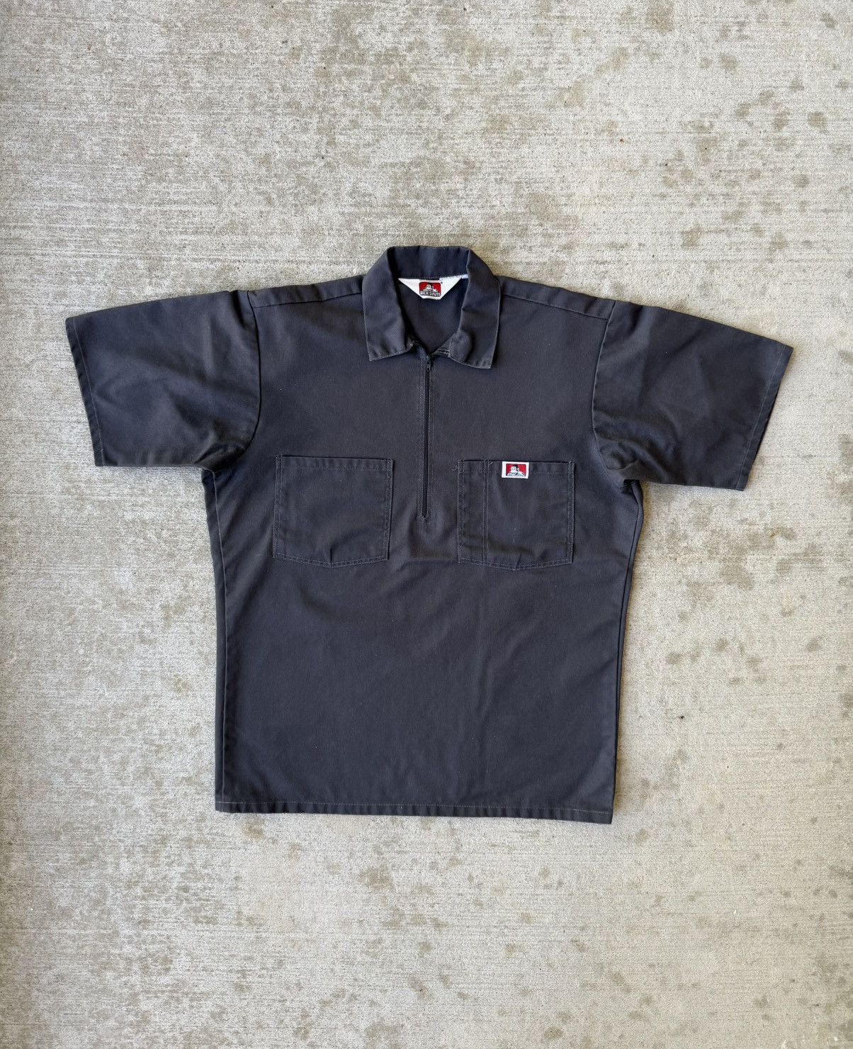 Ben Davis Ben Davis Workwear Quarter Zip Polo Short Sleeve Size US XL / EU 56 / 4 - 2 Thumbnail