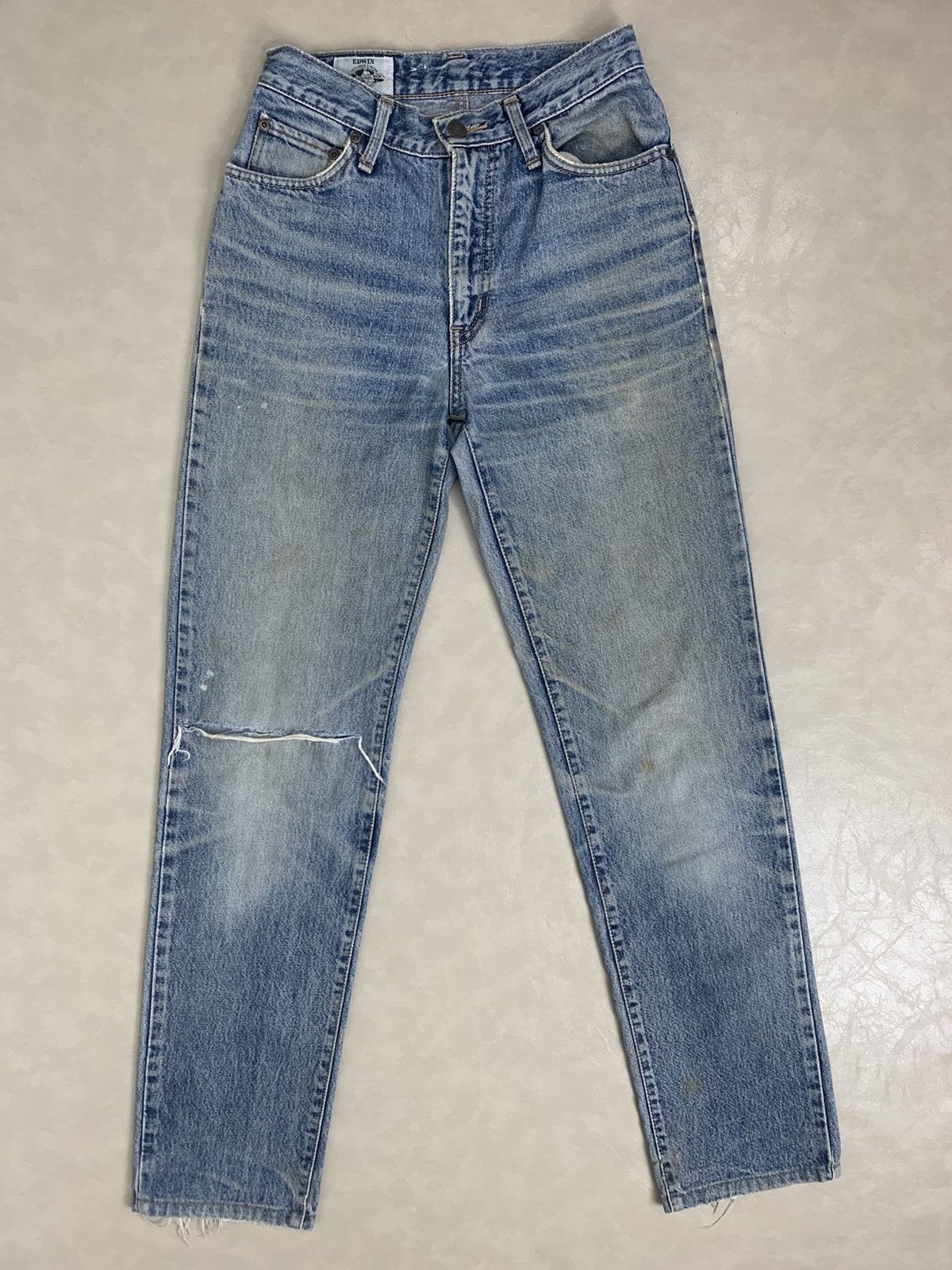 🔥 Edwin YT1415 Distressed Denim Streetwear W26🔥