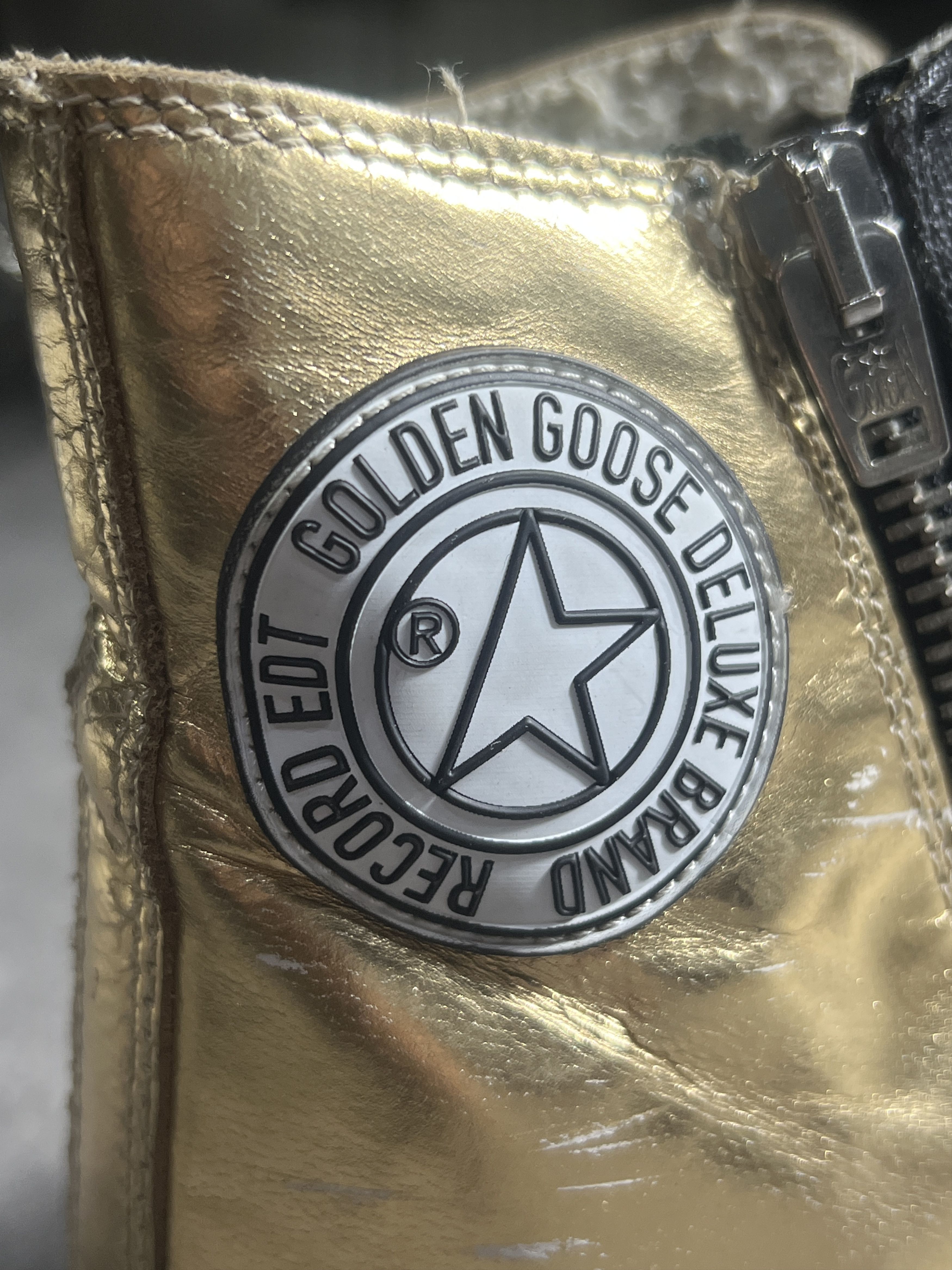 Golden Goose Golden Goose Francy High Gold Records EDT Size 40 Size US 7 / EU 40 - 6 Thumbnail