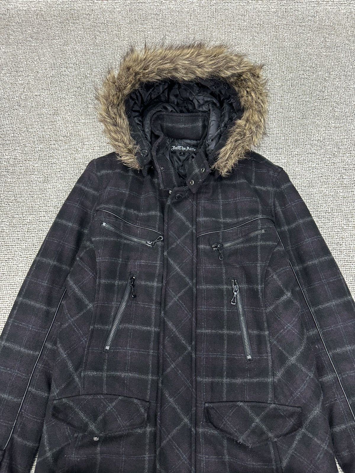In The Attic In The Attic Fur Wool Jacket Vkei Lgb Style Z252 Size US L / EU 52-54 / 3 - 3 Thumbnail