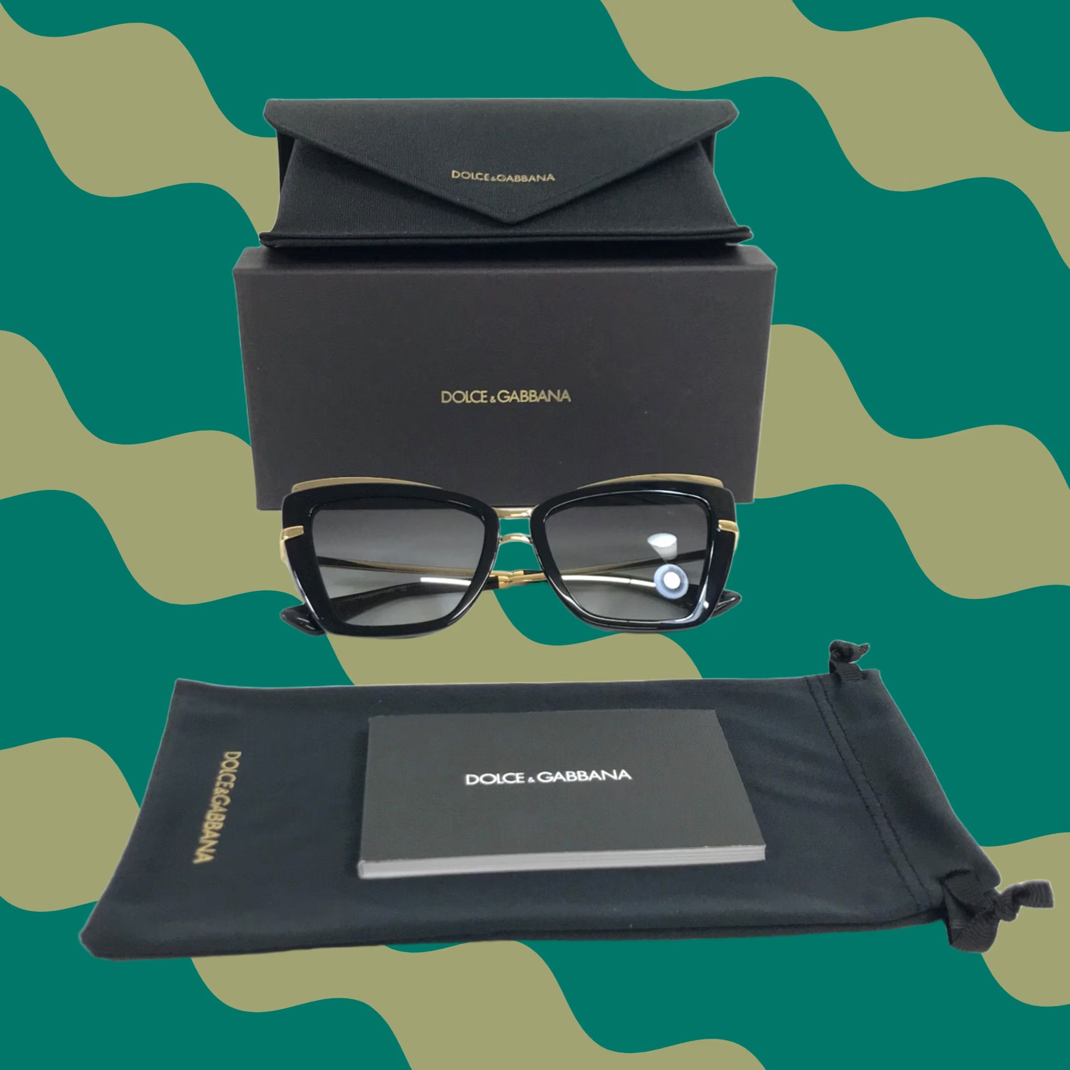 Dolce & Gabbana Gold Havana Frame DG Fatto A Mano Eyewea Women\'s Sunglasses Dolce & Gabbana Gold Havana Frame DG Fatto A Mano Eyewea  main image 3