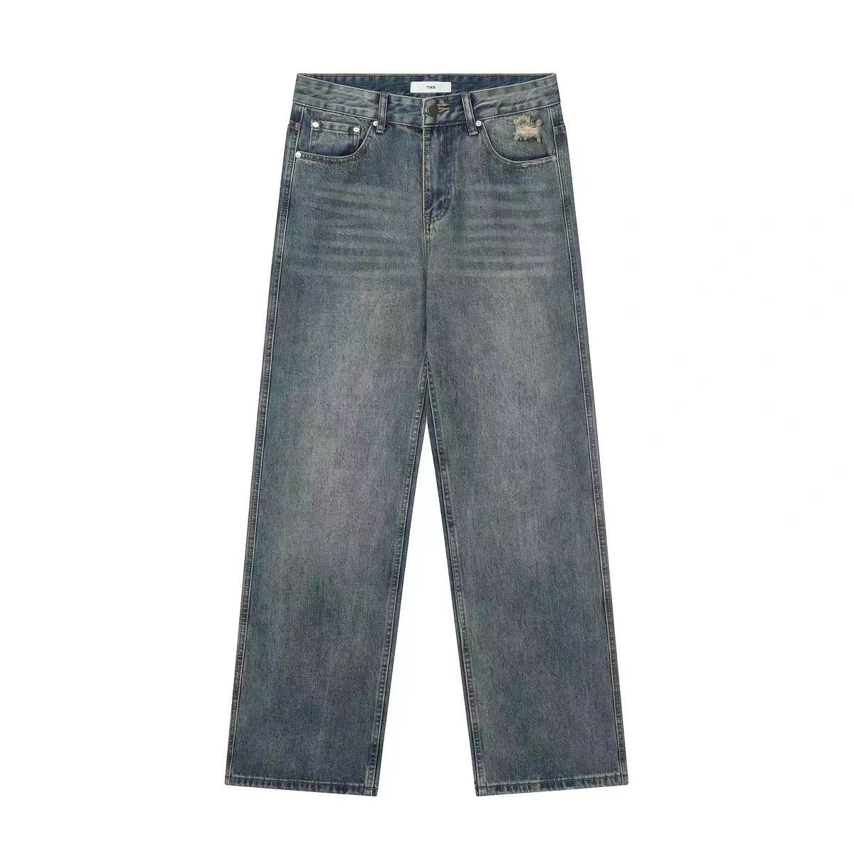Jean Vintage washed blue corrugated jeans Size US 32 / EU 48 - 5 Thumbnail