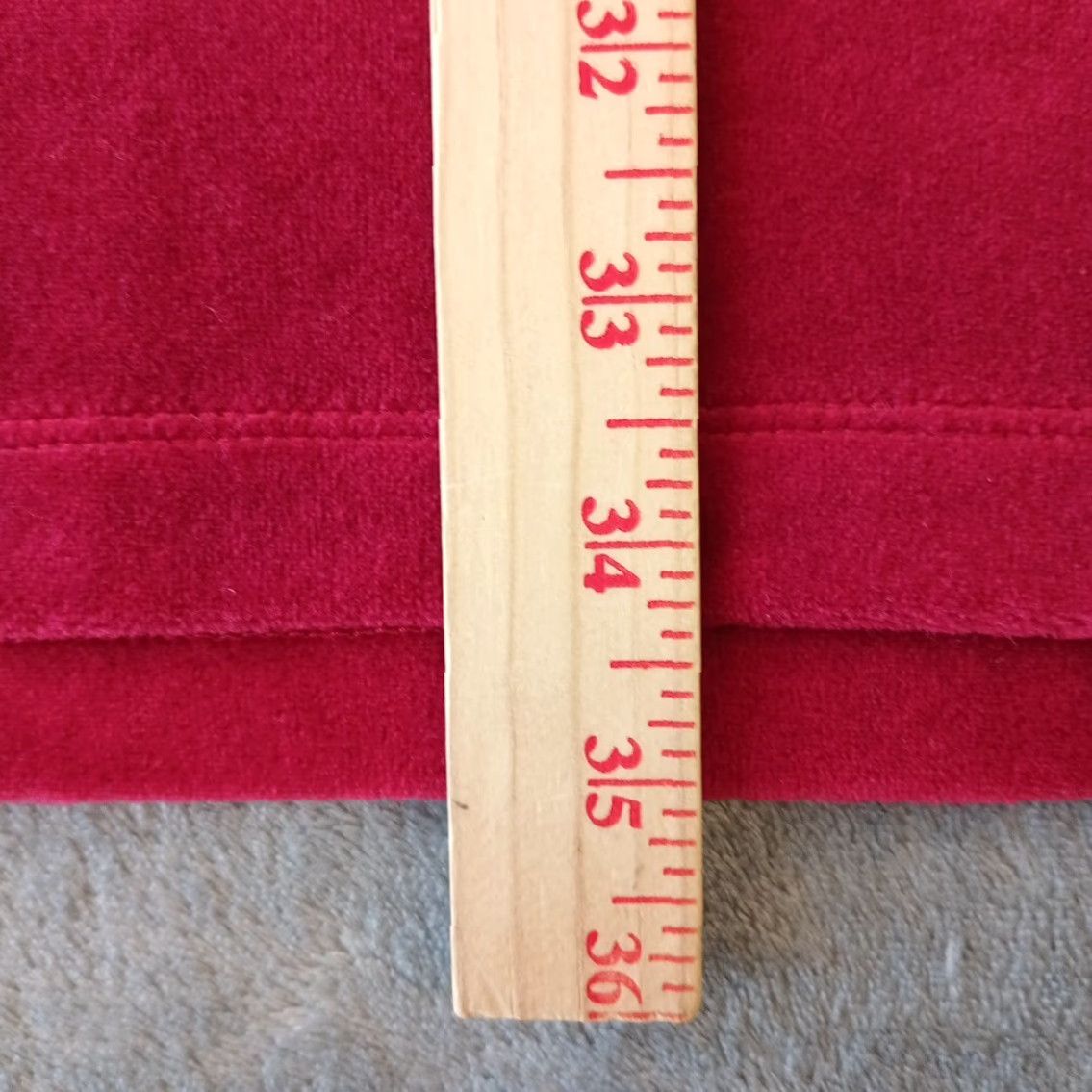J. Jill J.Jill Shift Dress XL Red Velour Long Sleeve Pockets Knee Length Women Regular Vintage No Dress Size XL / US 12-14 / IT 48-50 - 6 Thumbnail