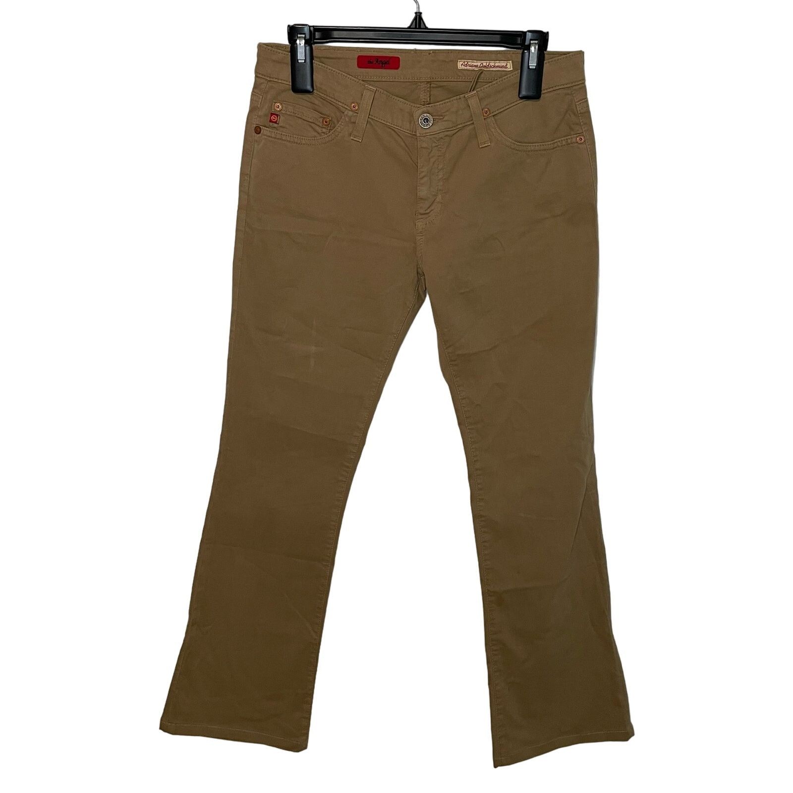 AG Adriano Goldschmied Adriano Goldschmied Khaki Pants 27R The Angel Bootcut Career Size 32" / US 10 / IT 46 - 1 Thumbnail