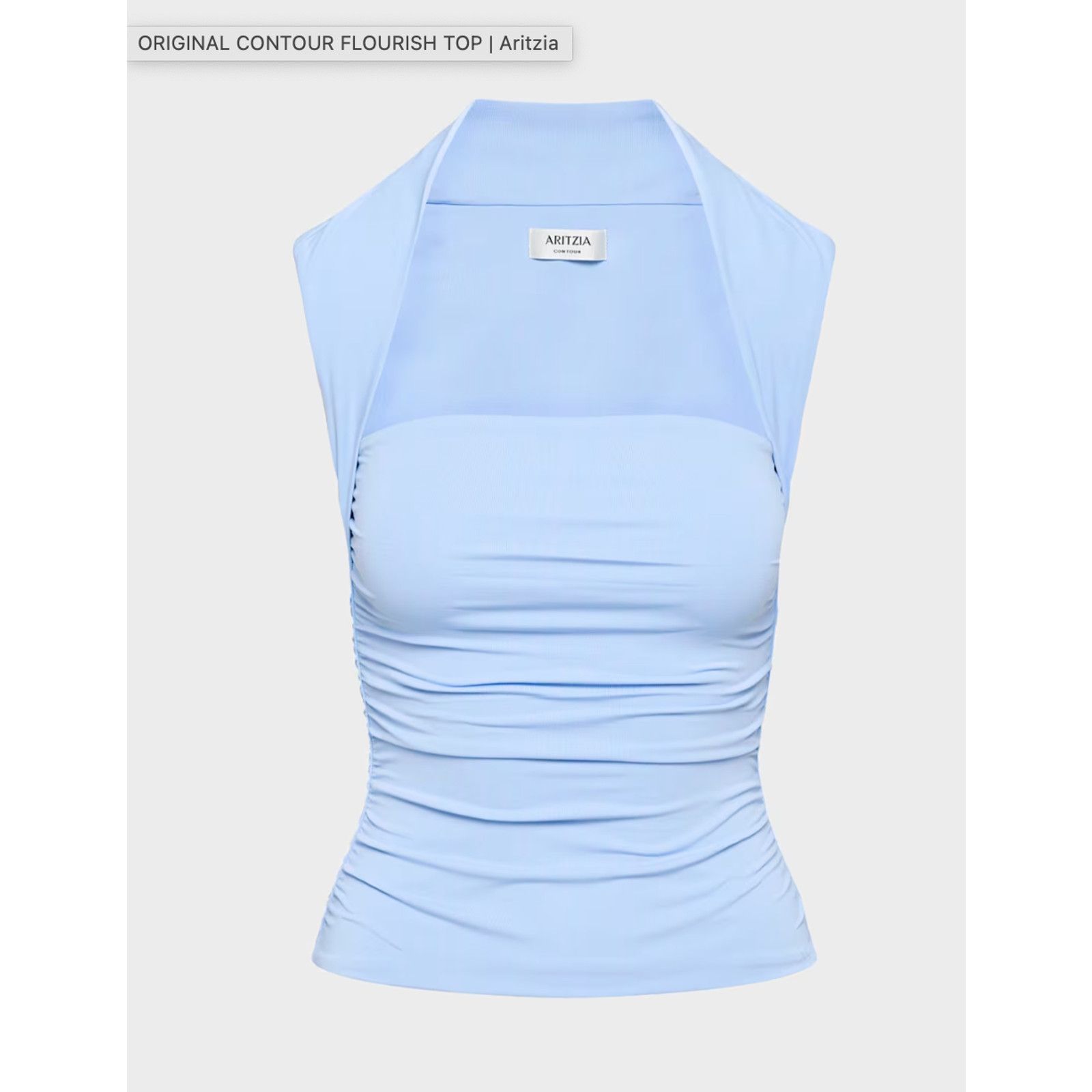 Aritzia NEW Aritzia Contour Flourish Top Blouse Sky Blue Small Size XS / US 0-2 / IT 36-38 - 5 Thumbnail