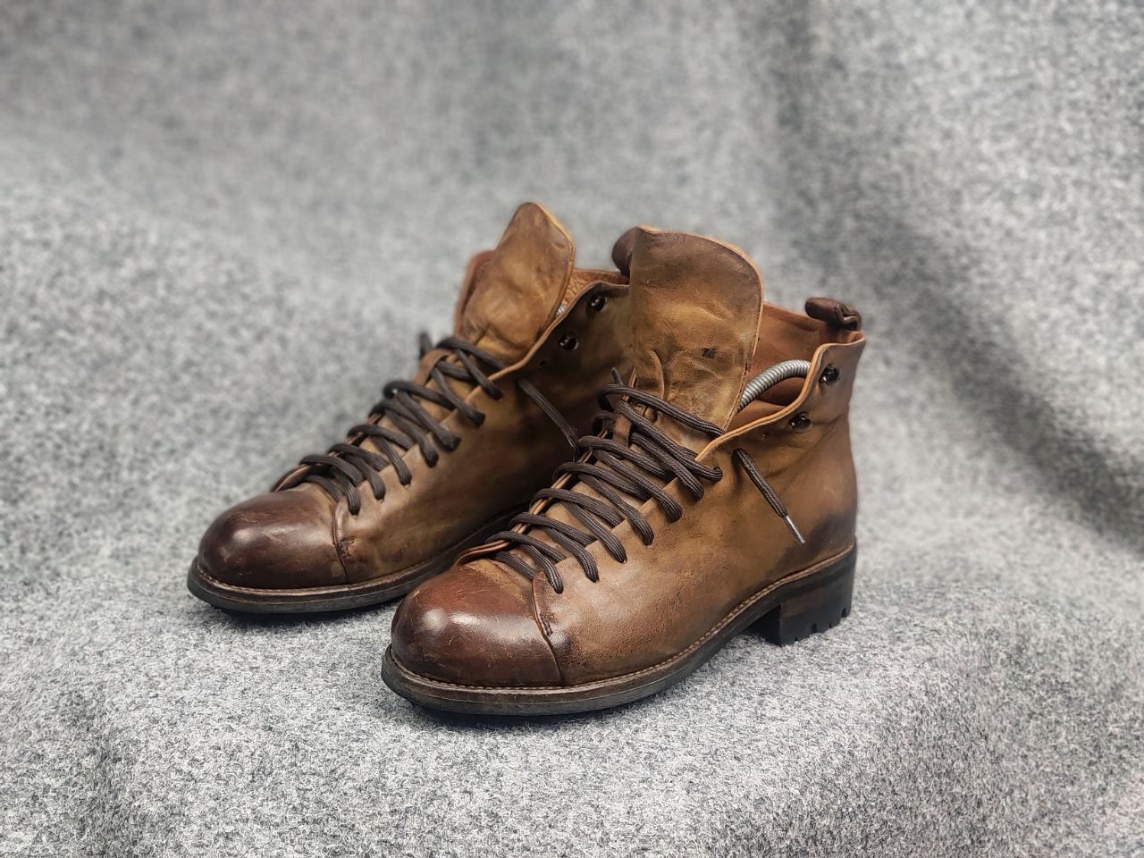 Other Lemargo handmade leather shoes lace Combat Boots Carol MA+ Size US 10 / IT 40 - 10 Thumbnail