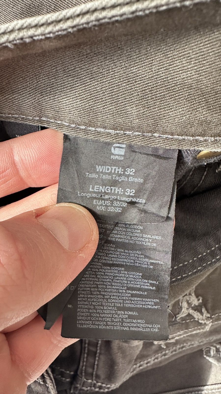 G-Star G-Star Raw 5620 3D Air Defence Tapered Jeans Trousers Cargo Size US 32 / EU 48 - 10 Thumbnail