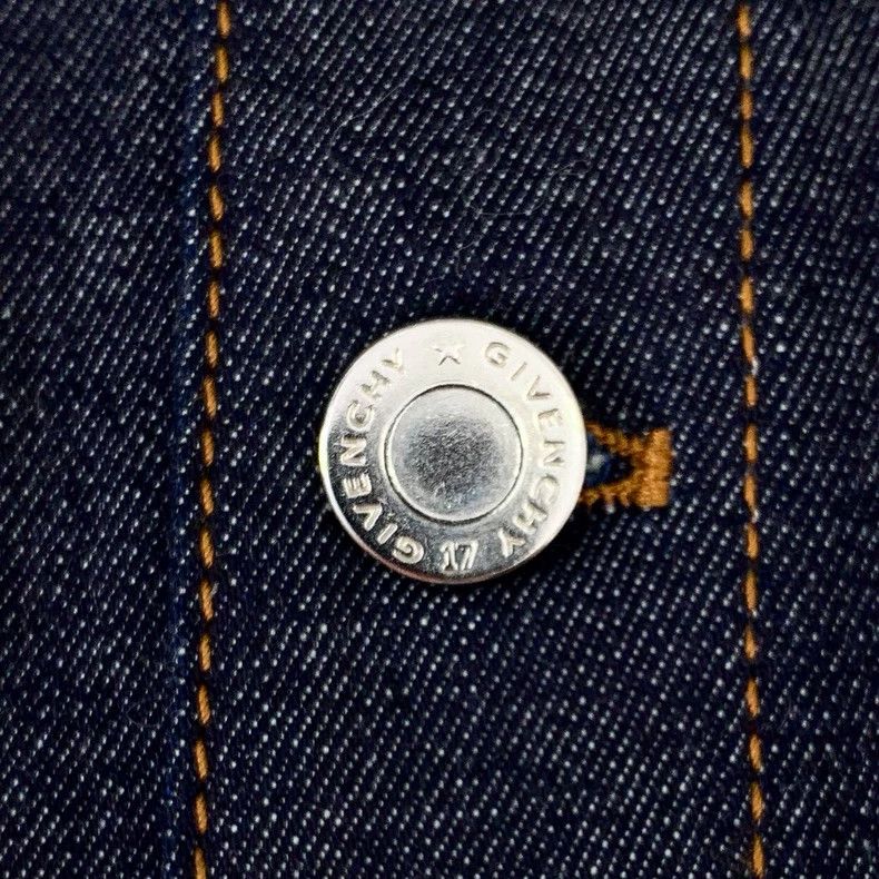 Givenchy Givenchy Dark Blue Cotton Collar Single Breasted Jacket Size US M / EU 48-50 / 2 - 5 Thumbnail