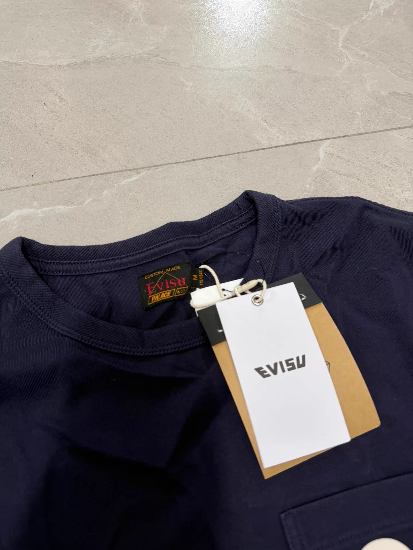 Palace PALACE × EVISU SS26 Street Pocket Short Sleeve Tee Navy M Size US M / EU 48-50 / 2 - 2 Thumbnail
