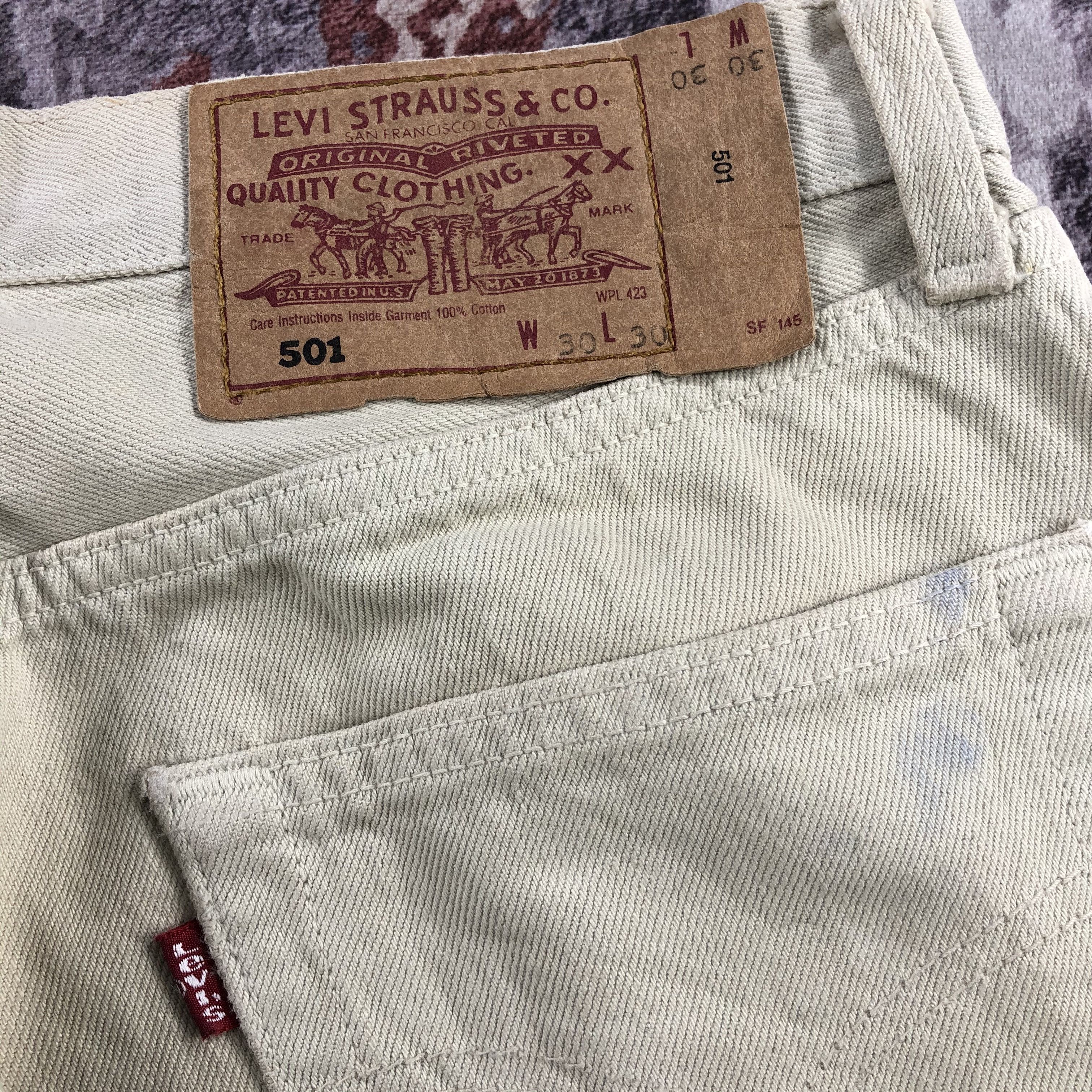 Levi's × Vintage Vintage 90s Light Wash Levis 501 Jeans-JM2519 Size US 30 / EU 46 - 7 Thumbnail