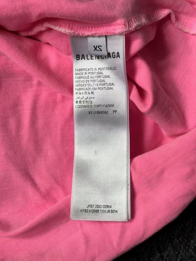 Balenciaga Balenciaga Wash powder breaking front and back letter shor Size XS / US 0-2 / IT 36-38 - 4 Thumbnail