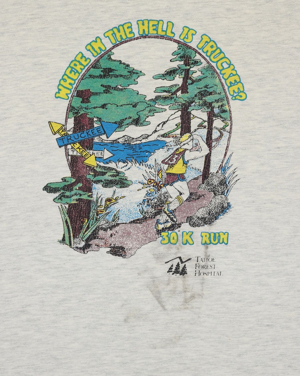 Vintage Trashed faded “Where in the Hell is Truckee?” 30K Run - erd Size US M / EU 48-50 / 2 - 4 Thumbnail