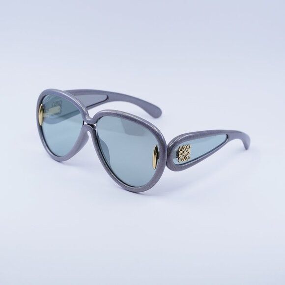Loewe Loewe LW40132I 05X Sunglasses Shiny Metallic Grey Aviator Size ONE SIZE - 3 Thumbnail