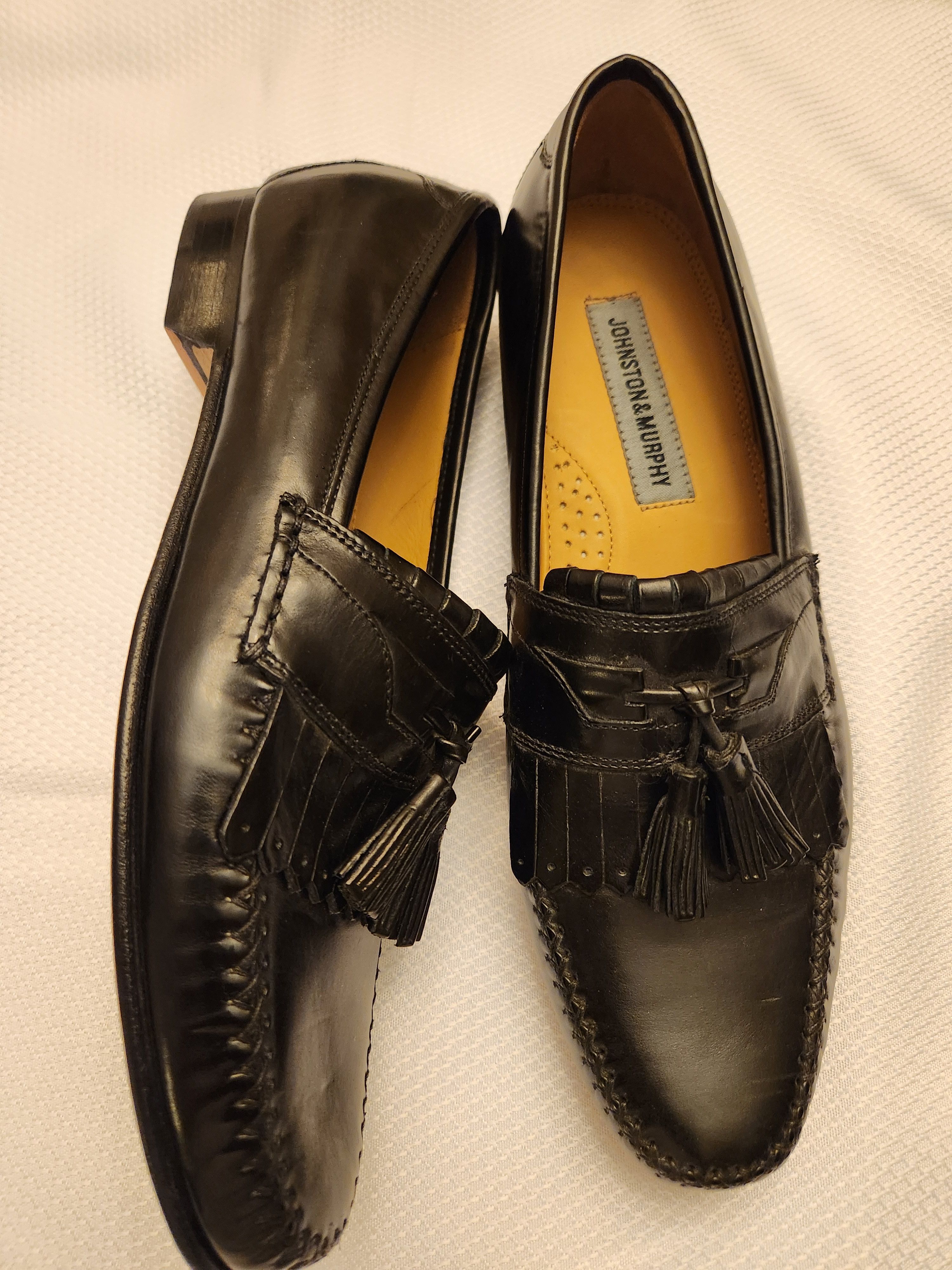 Johnston & Murphy NWOB 100% Leather Men's Tasseled Loafers Size US 9 / EU 42 - 2 Thumbnail