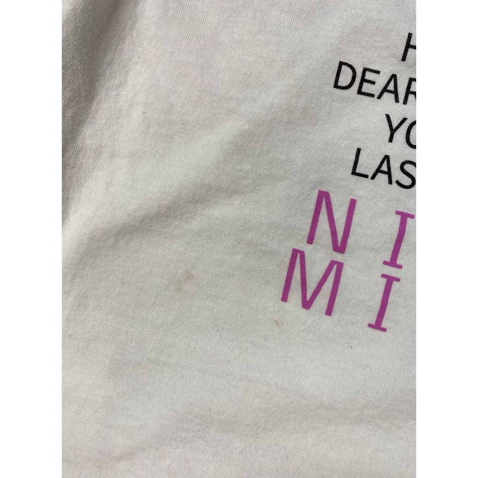 Pinko VINTAGE Nicki Minaj Pink Friday Graphic T-shirt Women Small White Long Sleeve Music Size S / US 4 / IT 40 - 4 Thumbnail