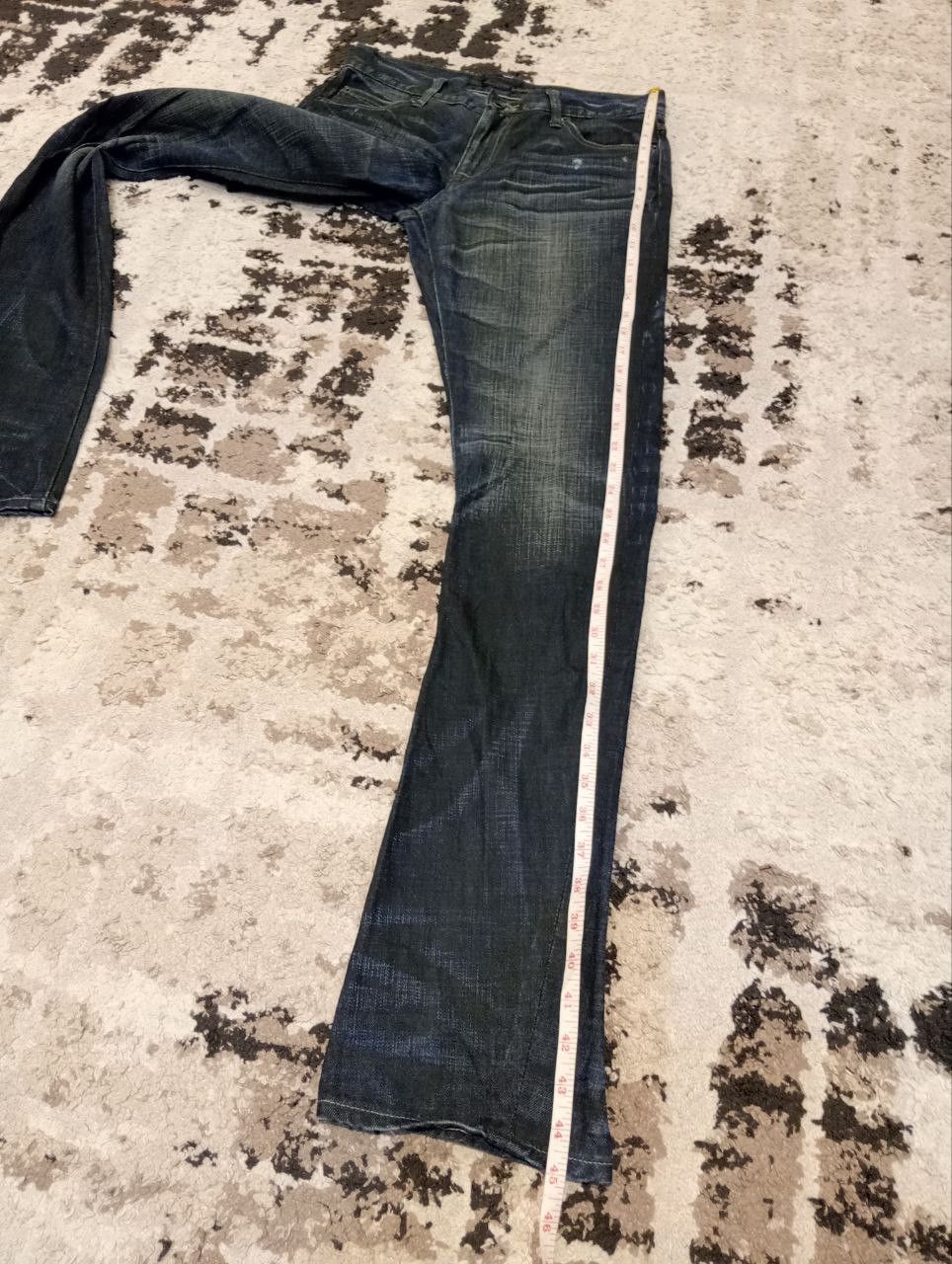 If Six Was Nine Vintage Schlussel Japan Distressed Look Jeans Size US 31 - 13 Thumbnail