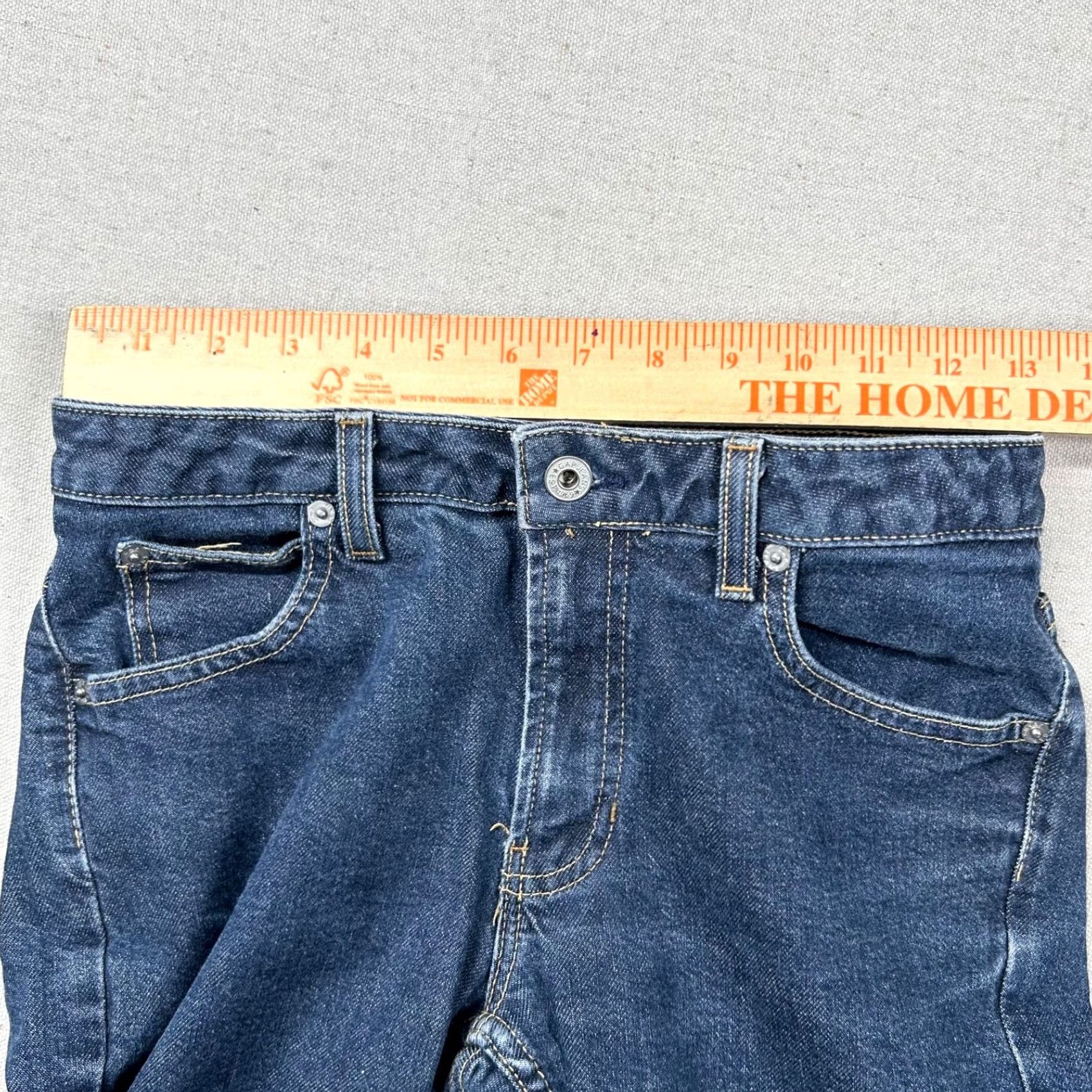Gap VINTAGE Gap Jeans Womens 2 Regular Bootcut Denim Dark Wash 90s Y2K Stretch Blue Pants Womens Jeans Bootcut 5-Pocket Design Womens Mens? Size 26" / US 2 / IT 38 - 6 Thumbnail