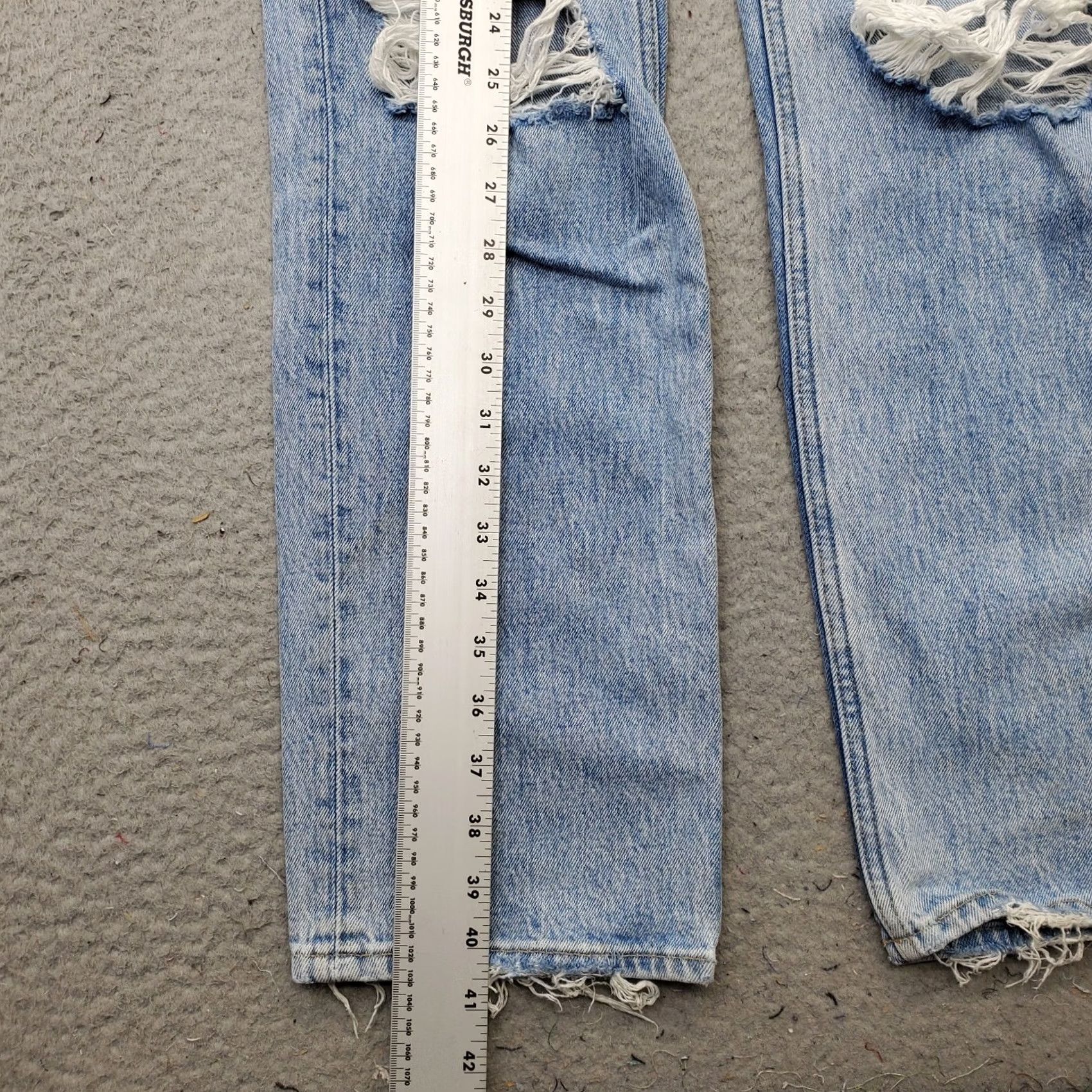 Abercrombie & Fitch Abercrombie & Fitch The '90s Straight Jeans Womens 4R Blue Denim Ultra High Rise Size 4 Womens Jeans Blue 90s Vintage? Size 27" / US 4 / IT 40 - 3 Thumbnail