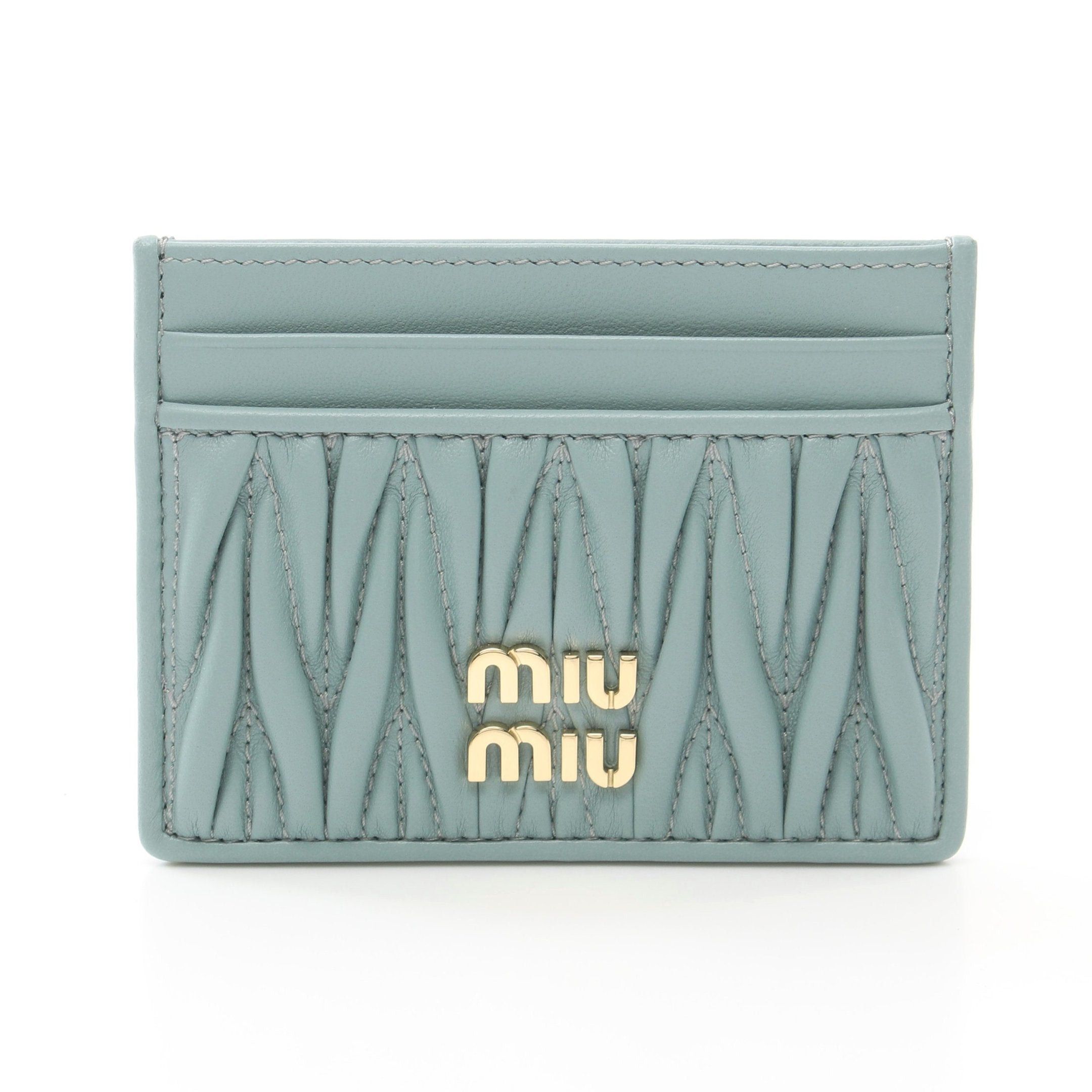 Miu Miu MIU MIU Matelassé Nappa Leather Card Holder | Grailed