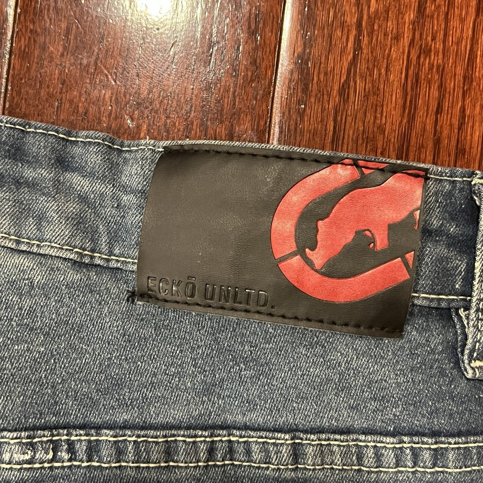 Ecko Unltd. VTG Ecko Unltd Jeans Mens 36x28 Blue Straight Baggy Denim Size US 36 / EU 52 - 8 Thumbnail