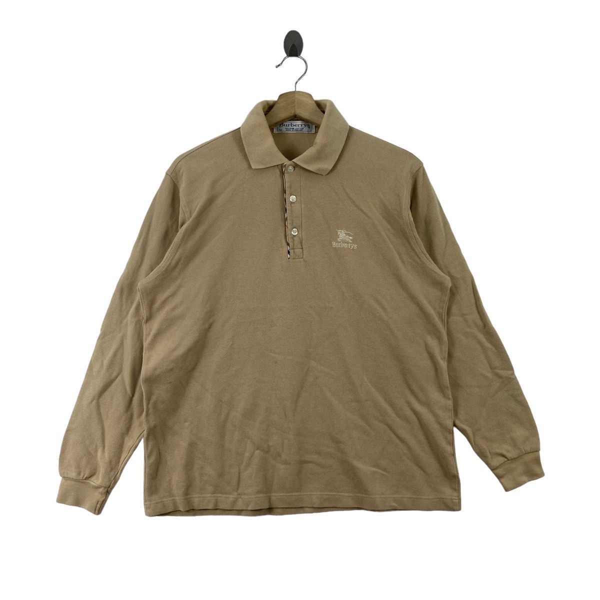 Burberry Vintage BURBERRYS England Embroidered Logo Button Up Collar Size US M / EU 48-50 / 2 - 1 Thumbnail