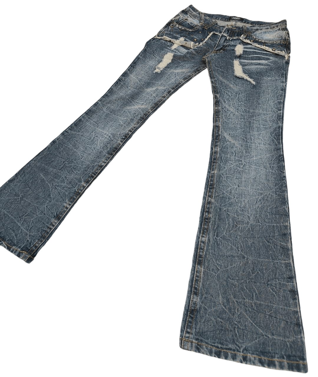 LOWBOX Japanese Lowbox Lowrise Flare Denim Size US 30 / EU 46 - 2 Thumbnail
