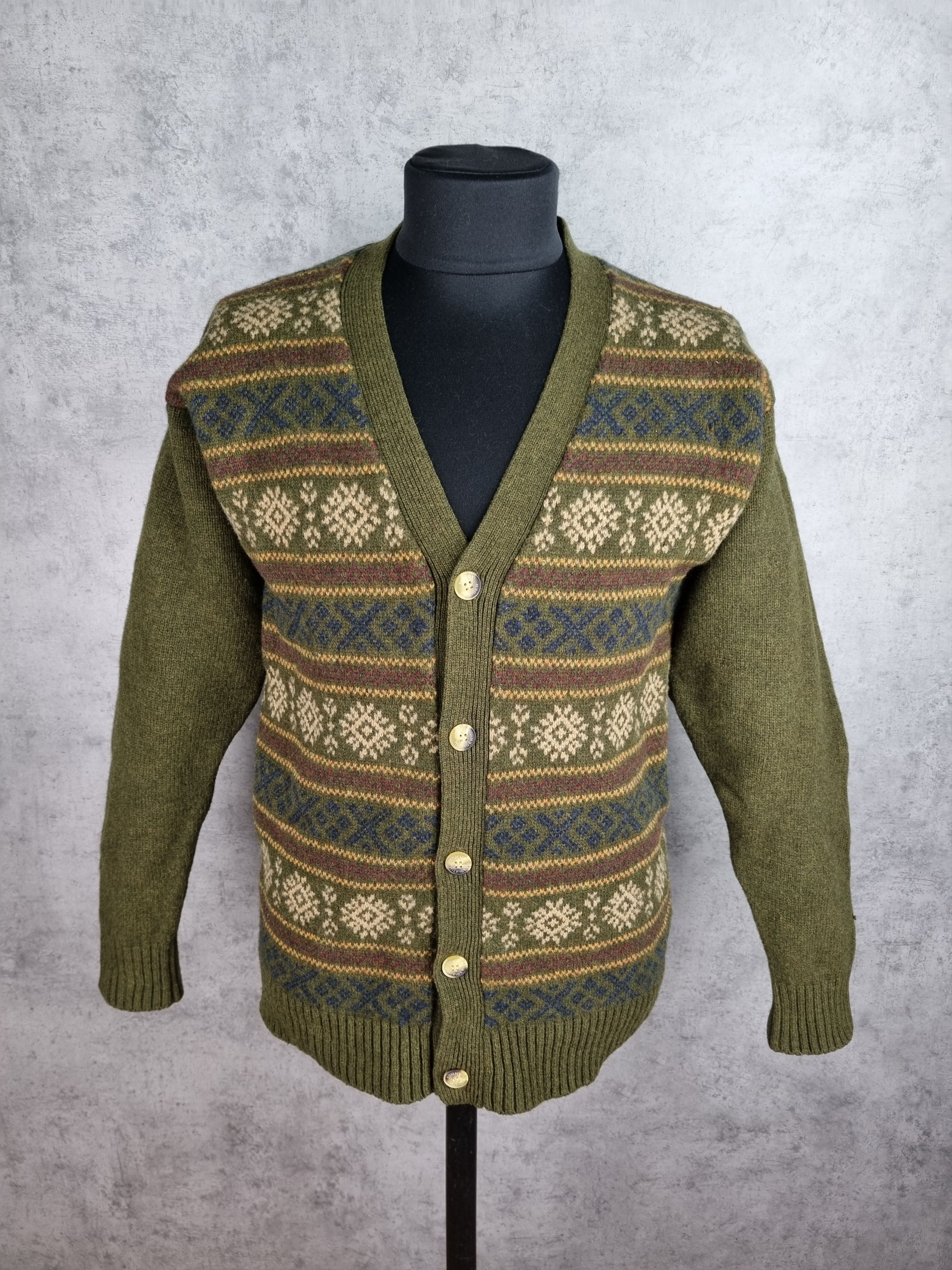Tommy Hilfiger 90s Tommy Hilfiger Koret Knit Native Wool Navajo Cardigan Size US L / EU 52-54 / 3 - 4 Thumbnail