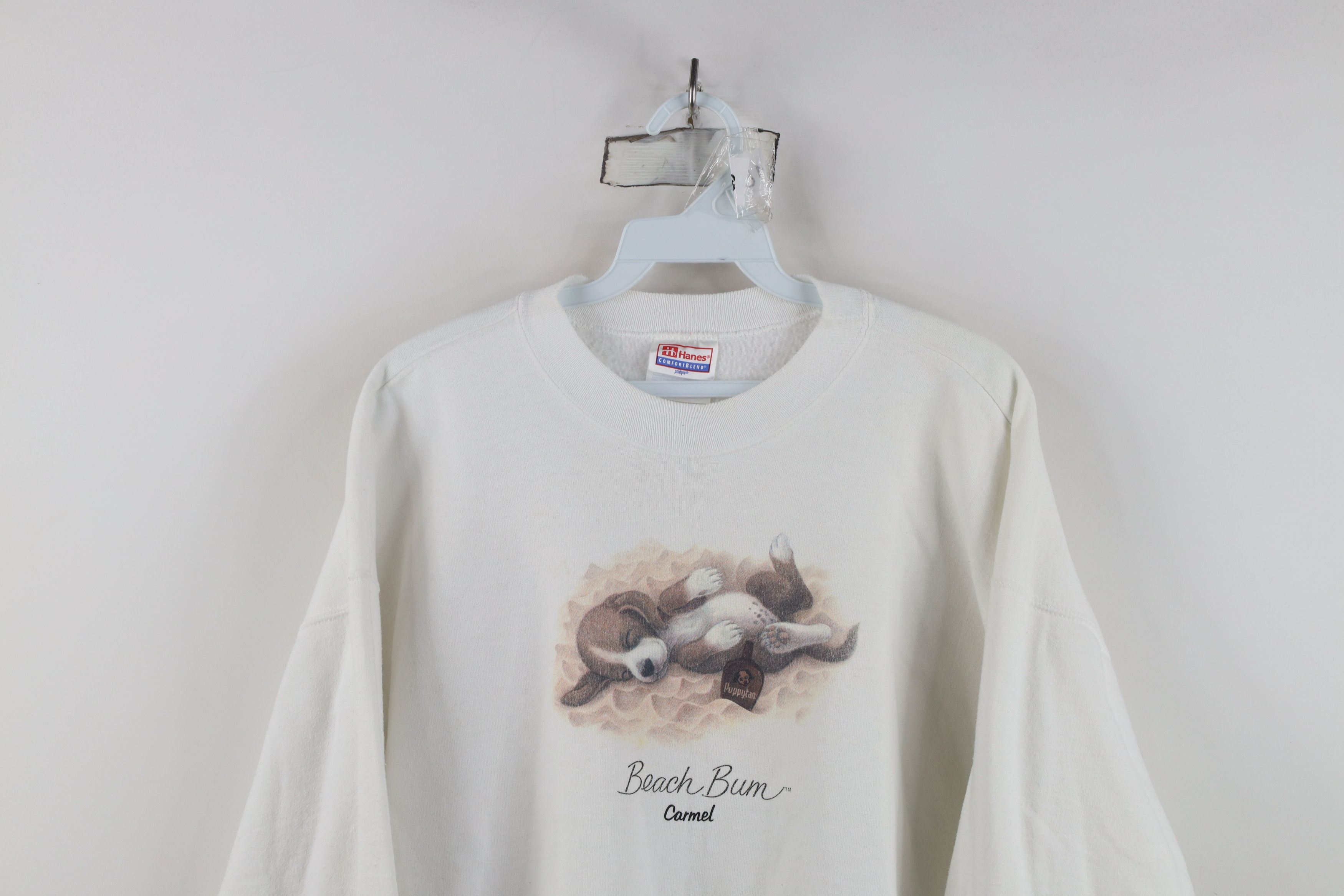 Vintage Vintage 90s Streetwear Beach Bum Puppy Dog Sweatshirt Size L / US 10 / IT 46 - 2 Thumbnail
