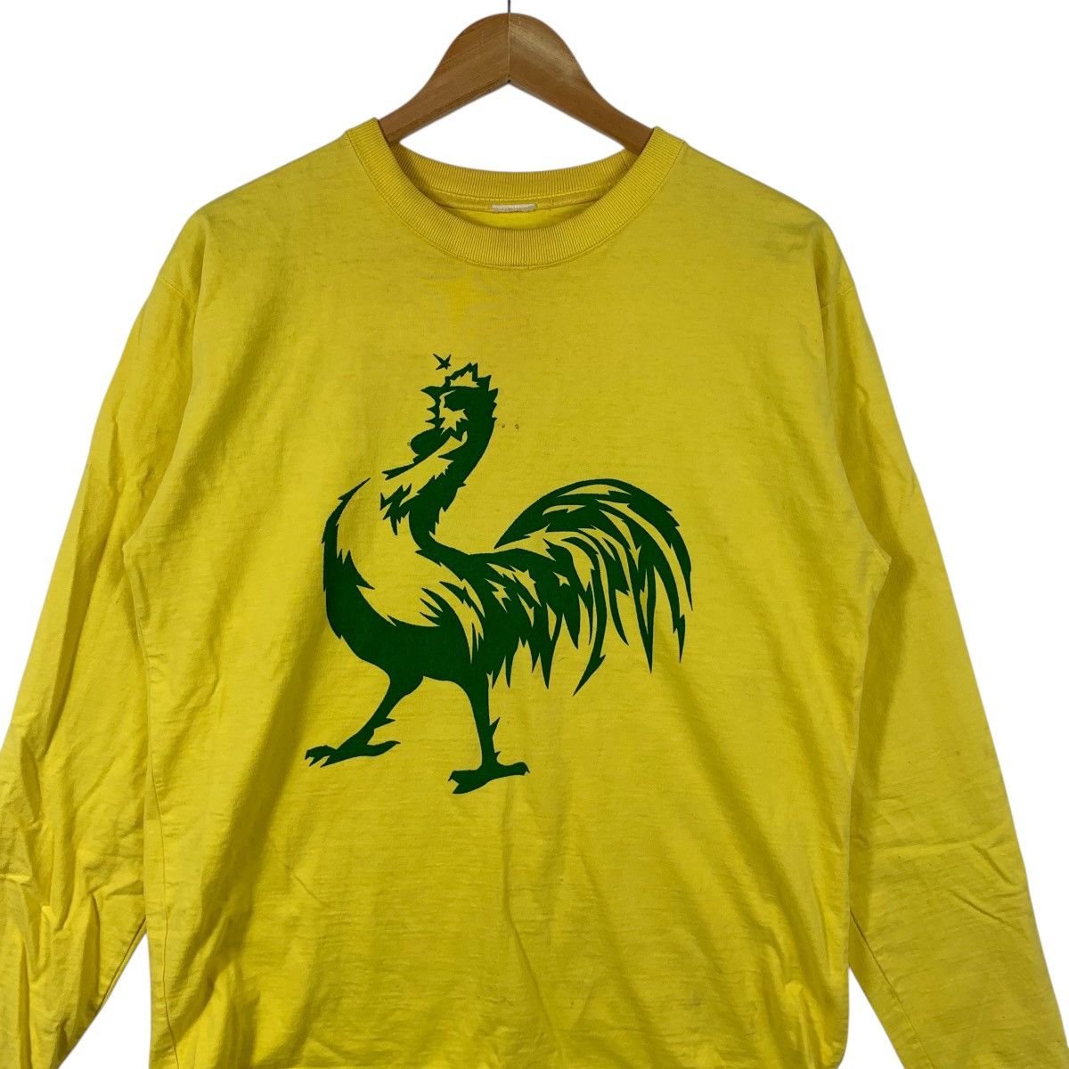 Vintage Vintage ROOSTER COCK CHICKEN Paiting Yellow Sweatshirt Size M / US 6-8 / IT 42-44 - 5 Thumbnail
