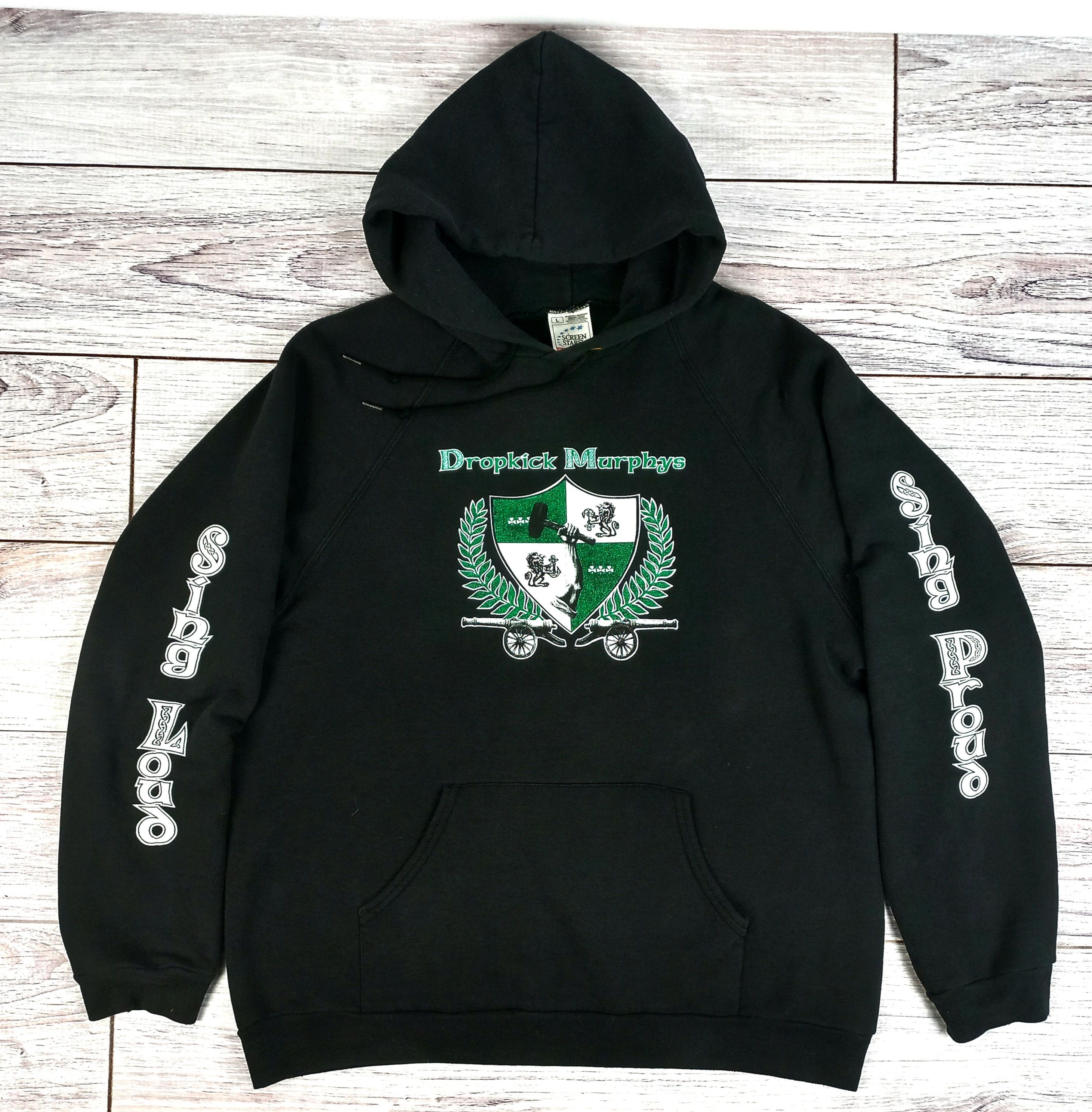 Band Tees × Vintage Dropkick Murphys vintage hoodie 90s Size US L / EU 52-54 / 3 - 1 Thumbnail