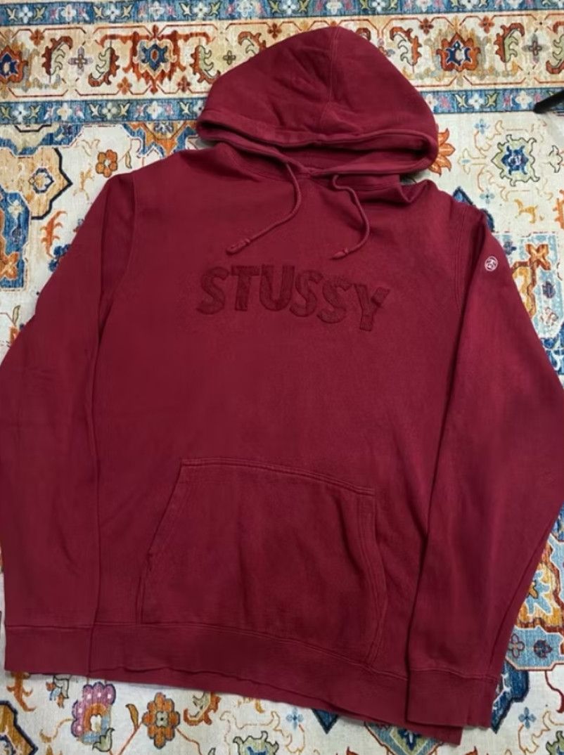 Stussy 2010's Stussy Center Spellout Patch Hoodie Size US XL / EU 56 / 4 - 8 Thumbnail