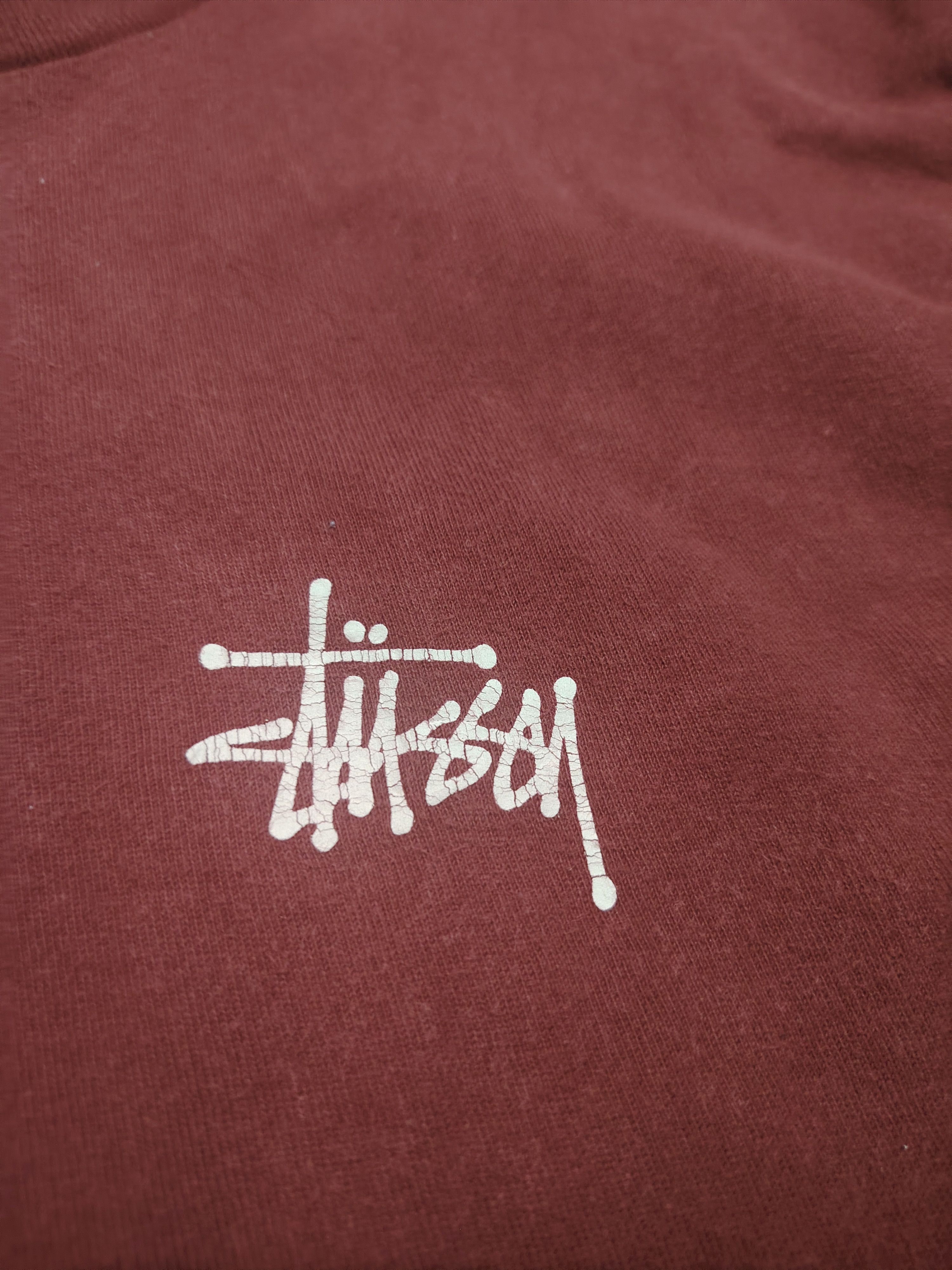 Stussy Stussy long Sleeve Sun faded Maroon Colour Size US M / EU 48-50 / 2 - 3 Thumbnail