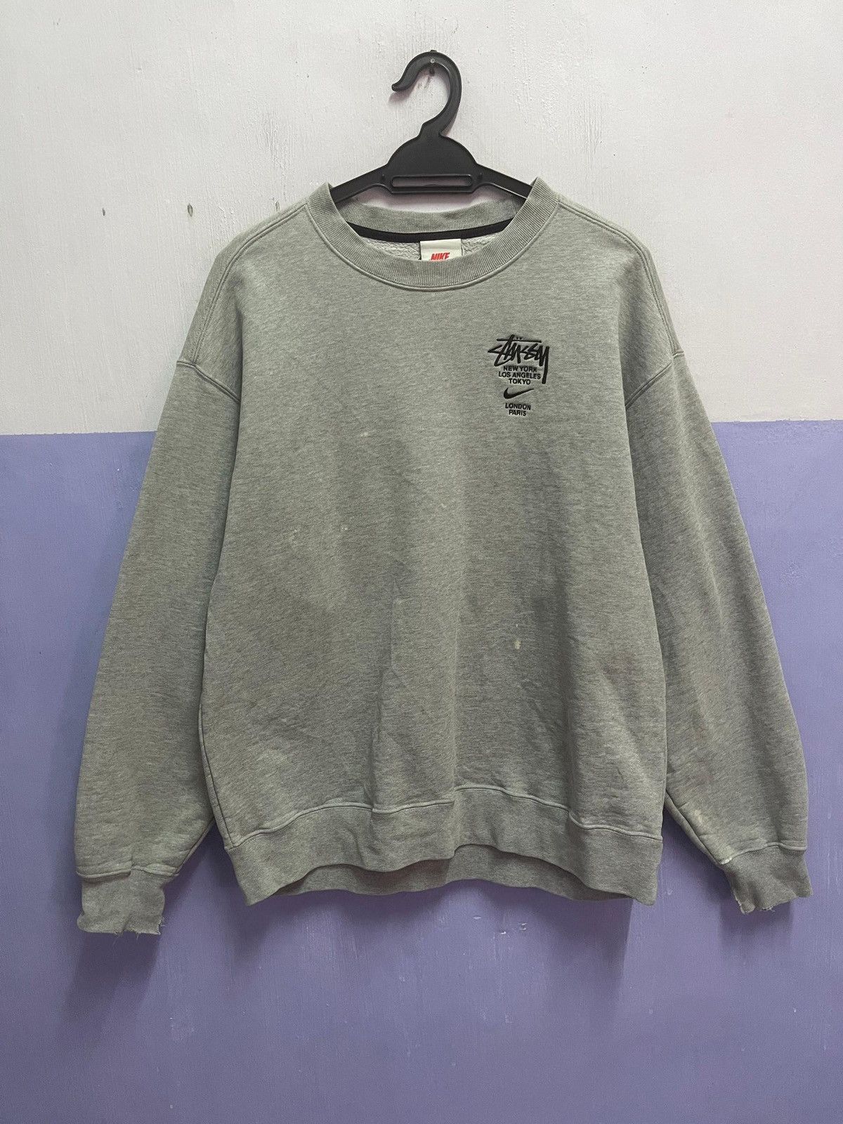 Nike × Stussy Y2K Nike x Stussy Sweatshirt Size US M / EU 48-50 / 2 - 1 Thumbnail