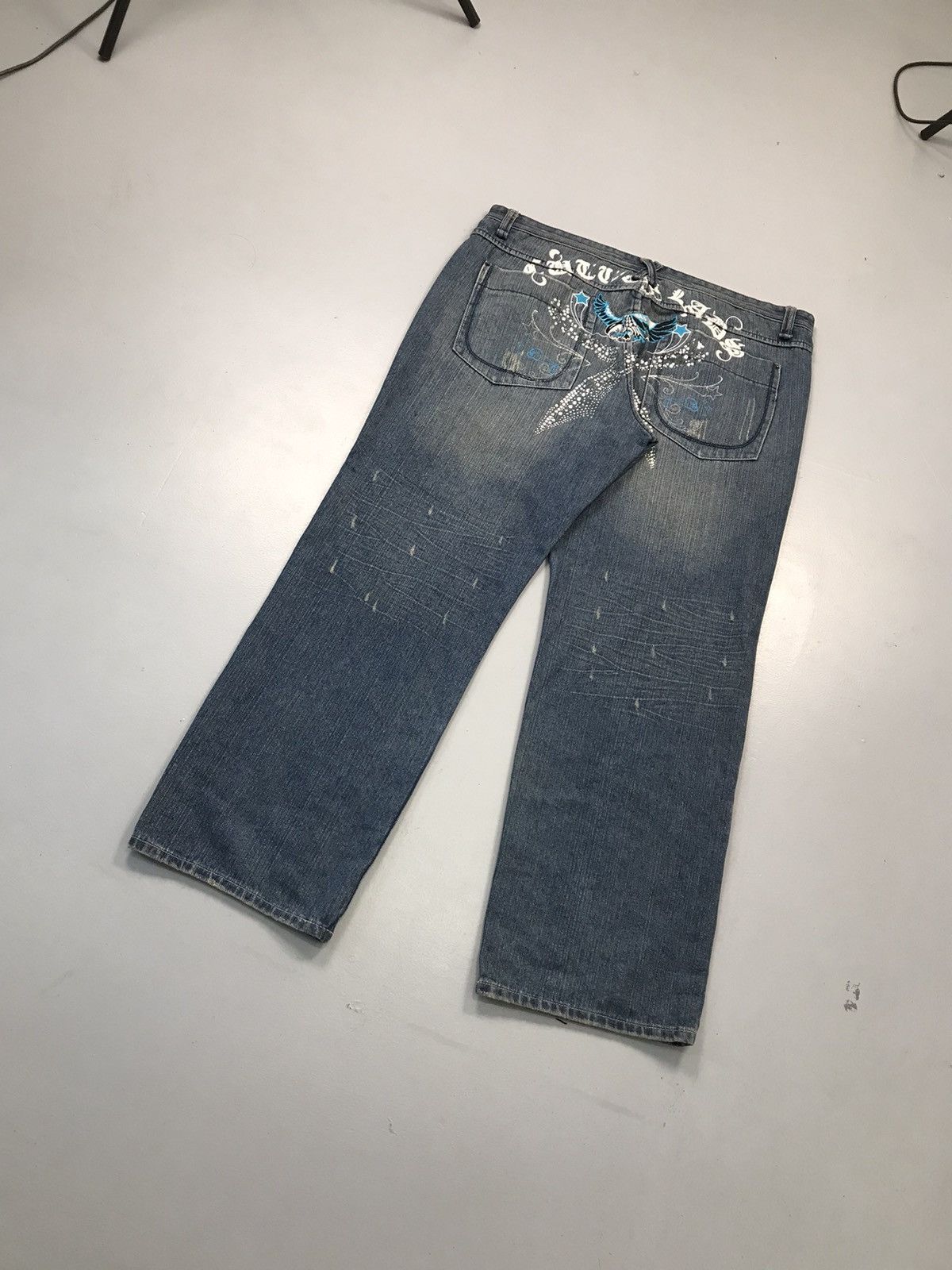 Southpole Vintage Artful dodger embroidered denim Size US 44 / EU 60 - 10 Thumbnail