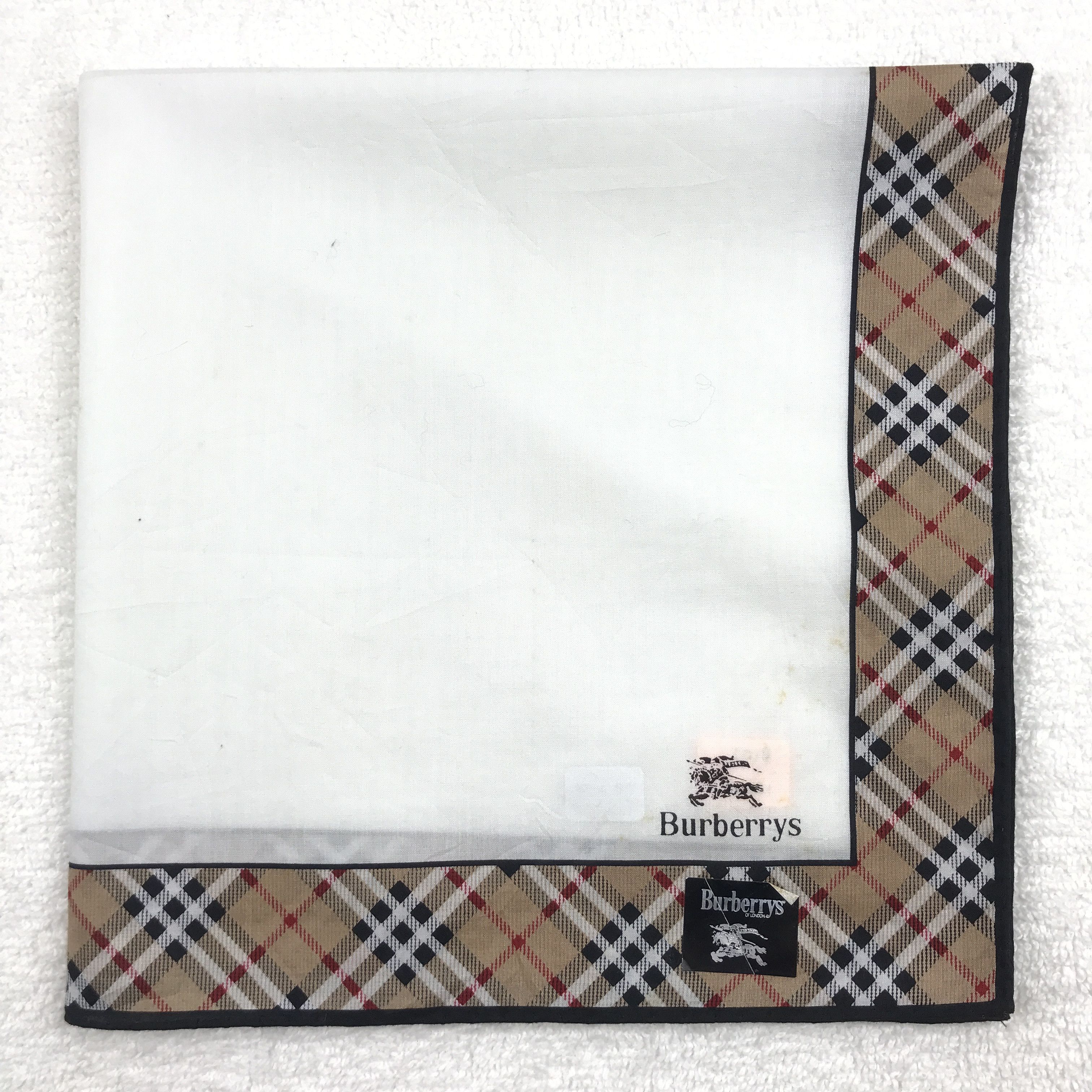Burberry × Vintage Vintage Burberry Nova Check Bandana Neckerchief Handkerchief Size ONE SIZE - 3 Thumbnail