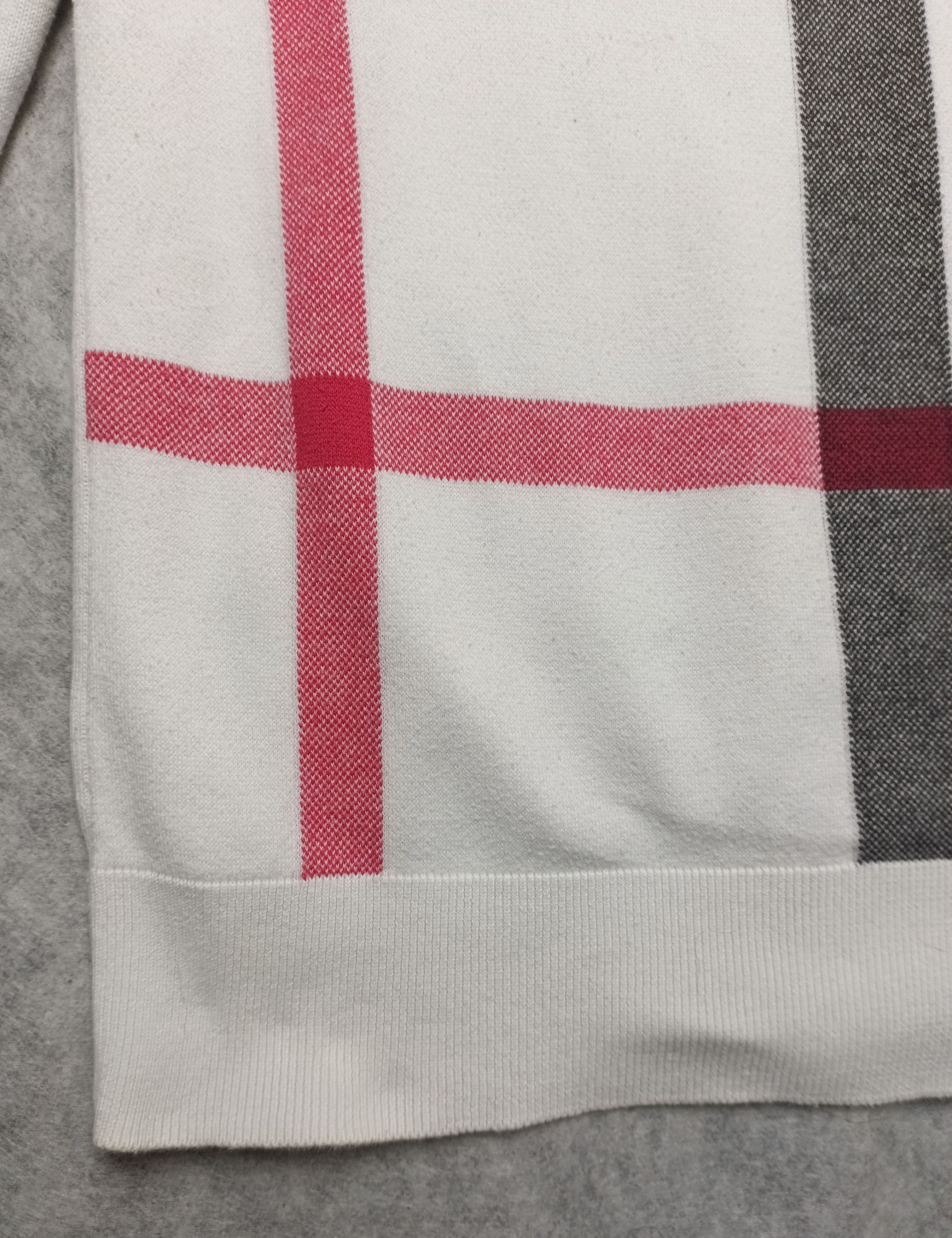 Burberry Burberry Brit Check White Jumper Sweatshirt Size S Size S / US 4 / IT 40 - 5 Thumbnail