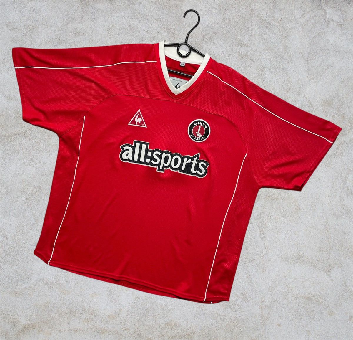 Le Coq Sportif Charlton vintage soccer jersey size xxl rare red Size US XXL / EU 58 / 5 - 1 Thumbnail