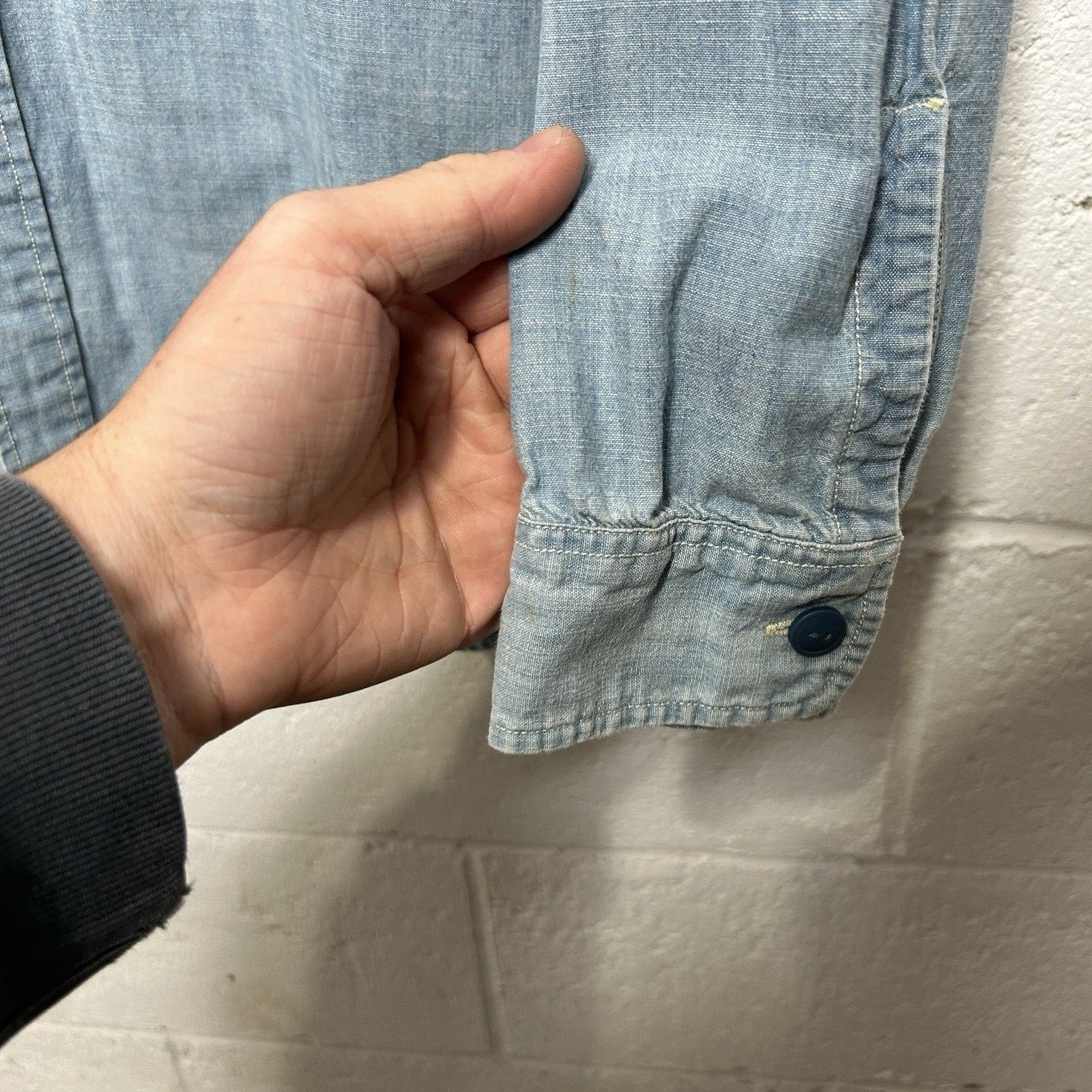 Polo Ralph Lauren Vintage Polo Ralph Lauren Denim "Stenciled" Button Down Size US L / EU 52-54 / 3 - 5 Thumbnail