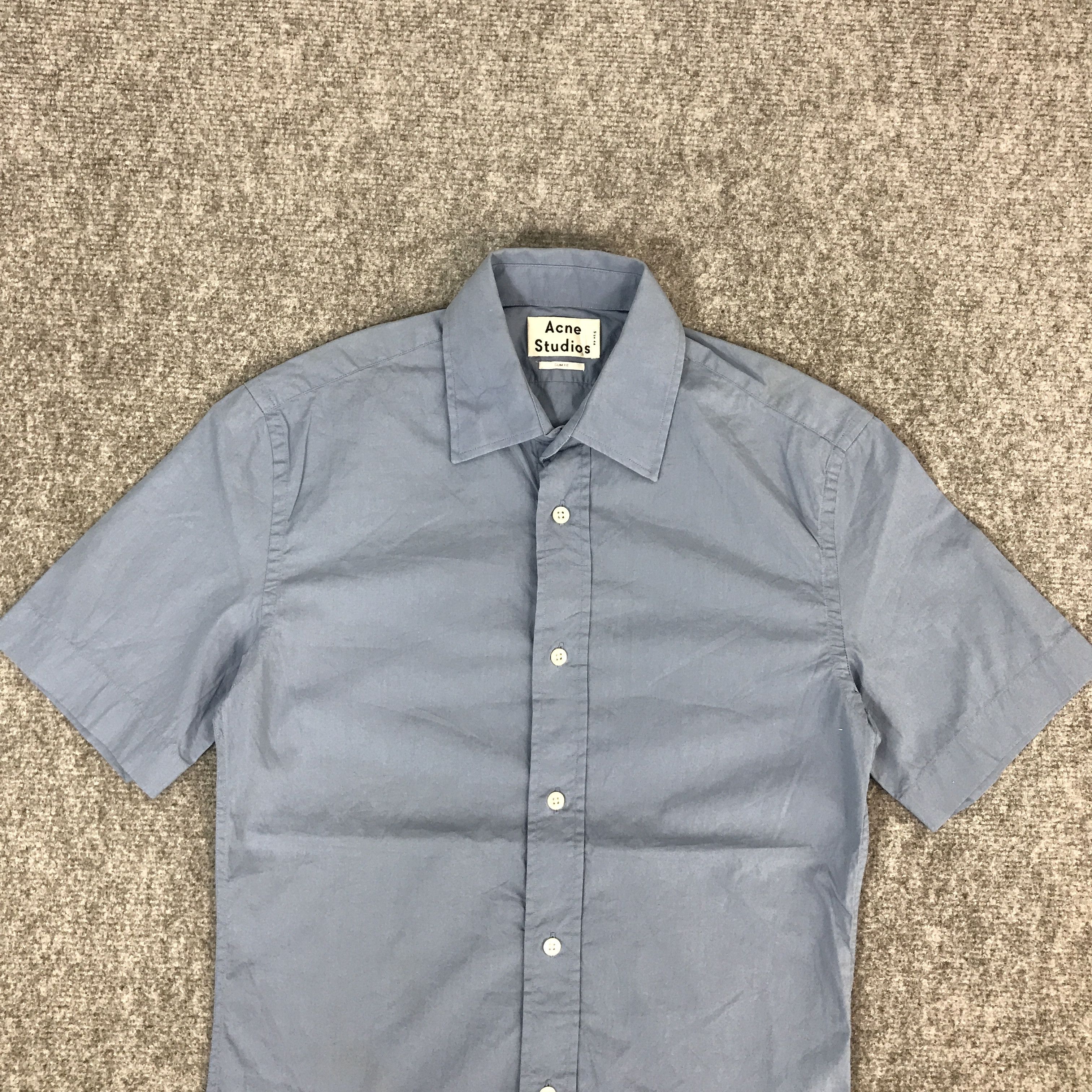Acne Studios ACNE STUDIOS SLIM FIT BUTTON UP TSHIRTS Size US S / EU 44-46 / 1 - 3 Thumbnail