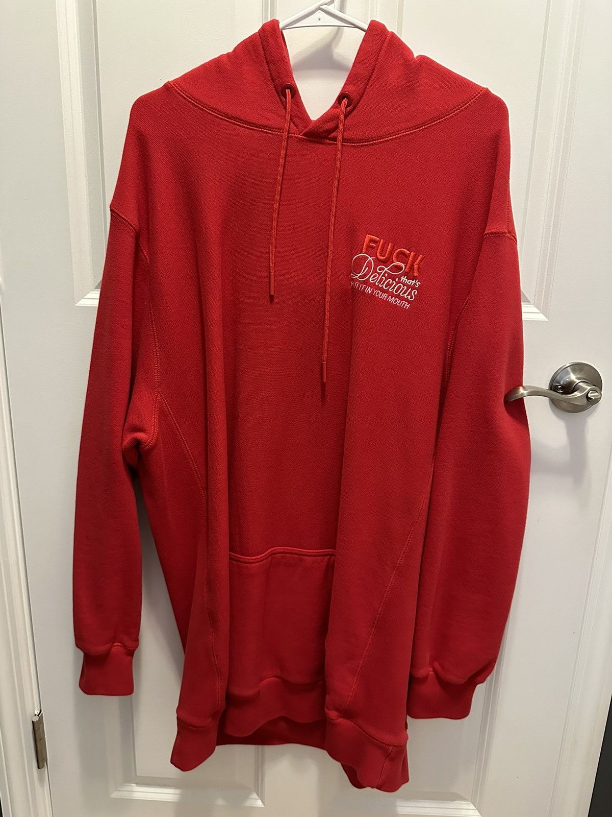Action Bronson Action Bronson Fuck That’s Delicious Red Hoodie Size US XXL / EU 58 / 5 - 6 Thumbnail