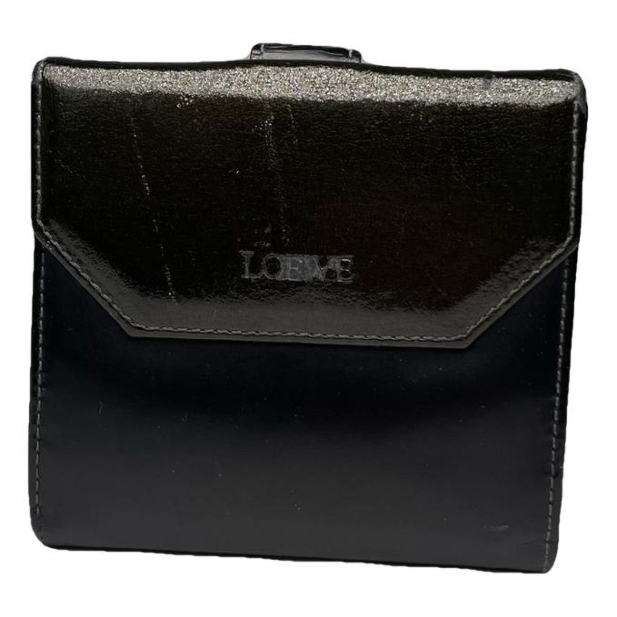 Loewe Black Patent Leather Wallet Size ONE SIZE - 1 Thumbnail