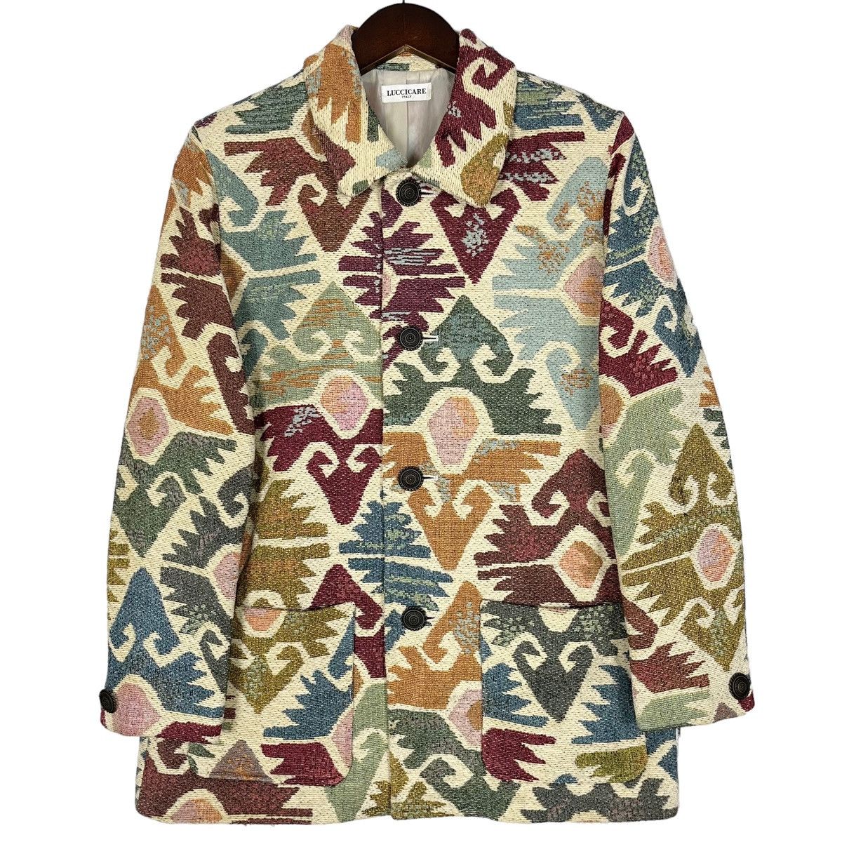 Luccicare Italy Native Tribal Multicolored Jacket