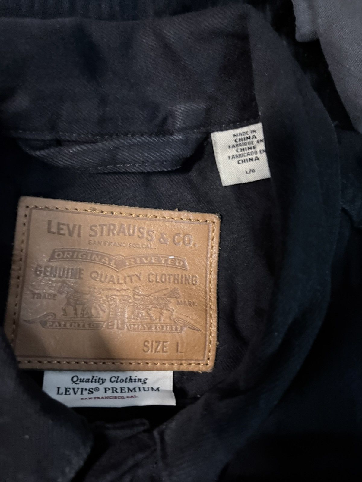 Levi's Levi Denim Black Jacket Size US M / EU 48-50 / 2 - 7 Thumbnail