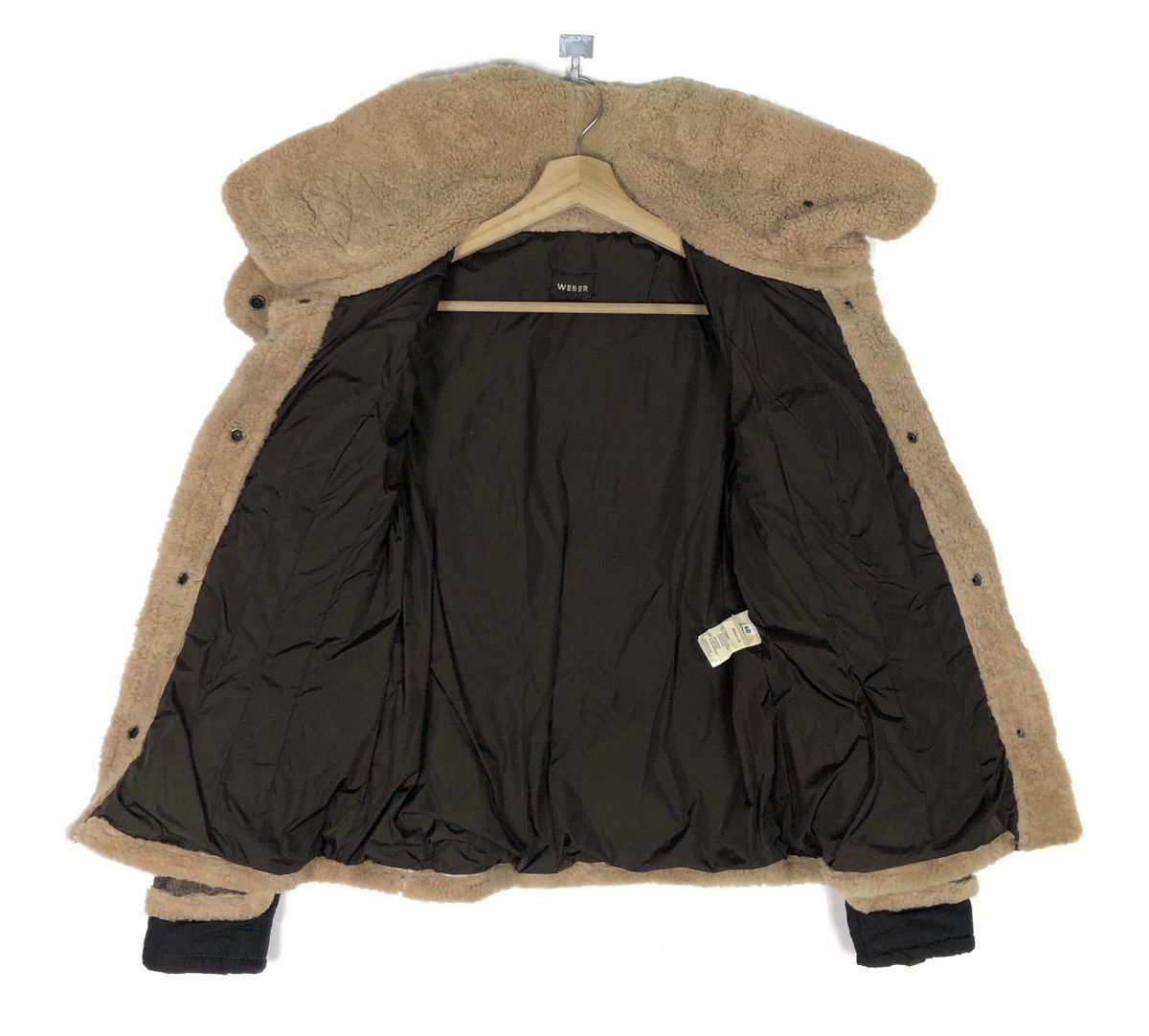 Blackstock & Weber MADE IN ITALY WEBER PATCHWORK SHEEPSKIN SHEARLING JACKET Size XXS / US 00 / IT 34 - 3 Thumbnail