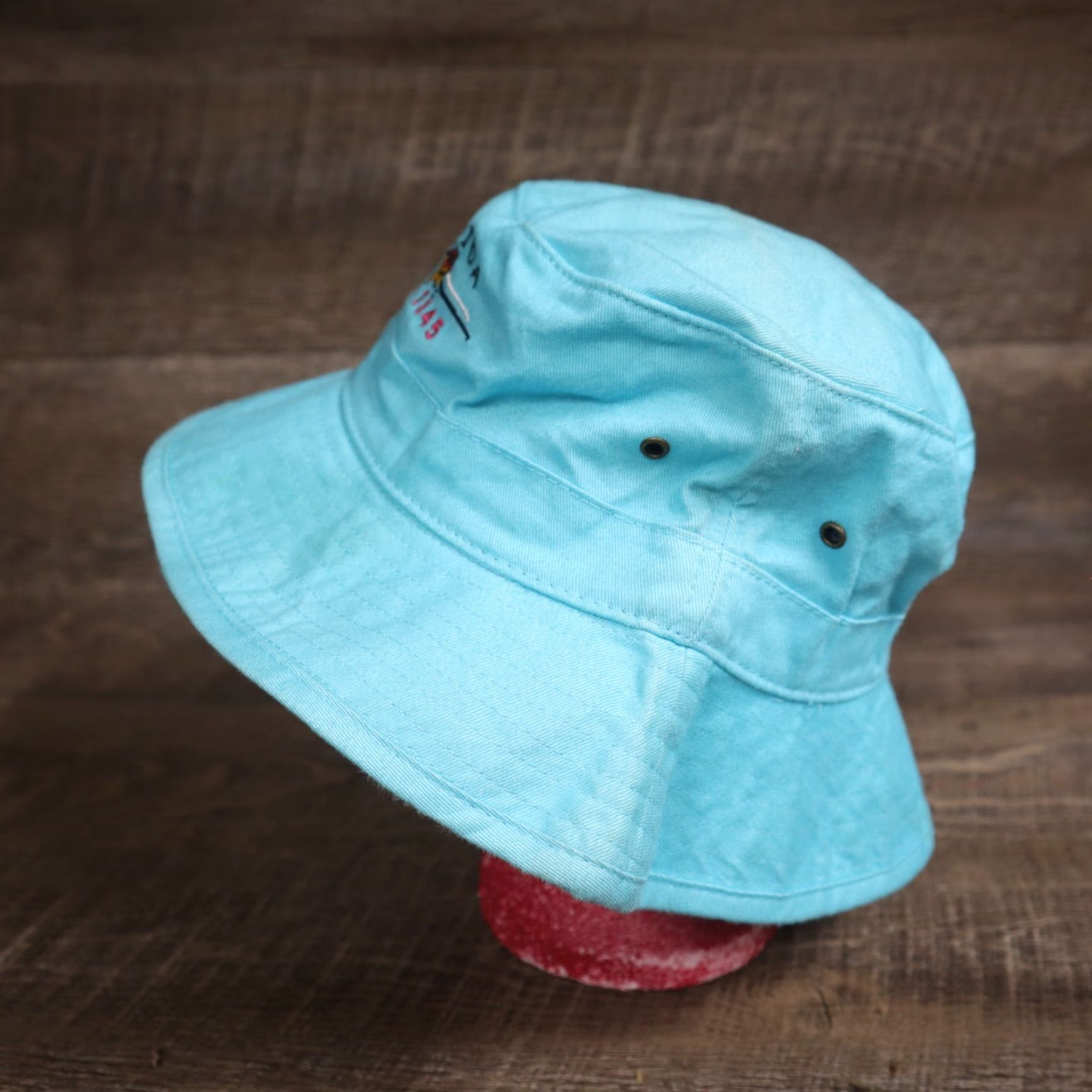 Vintage VINTAGE Florida Est 1645 Aqua Hat Unisex Bucket Boonie Cap Adult One-Size Shirt Size ONE SIZE - 5 Thumbnail