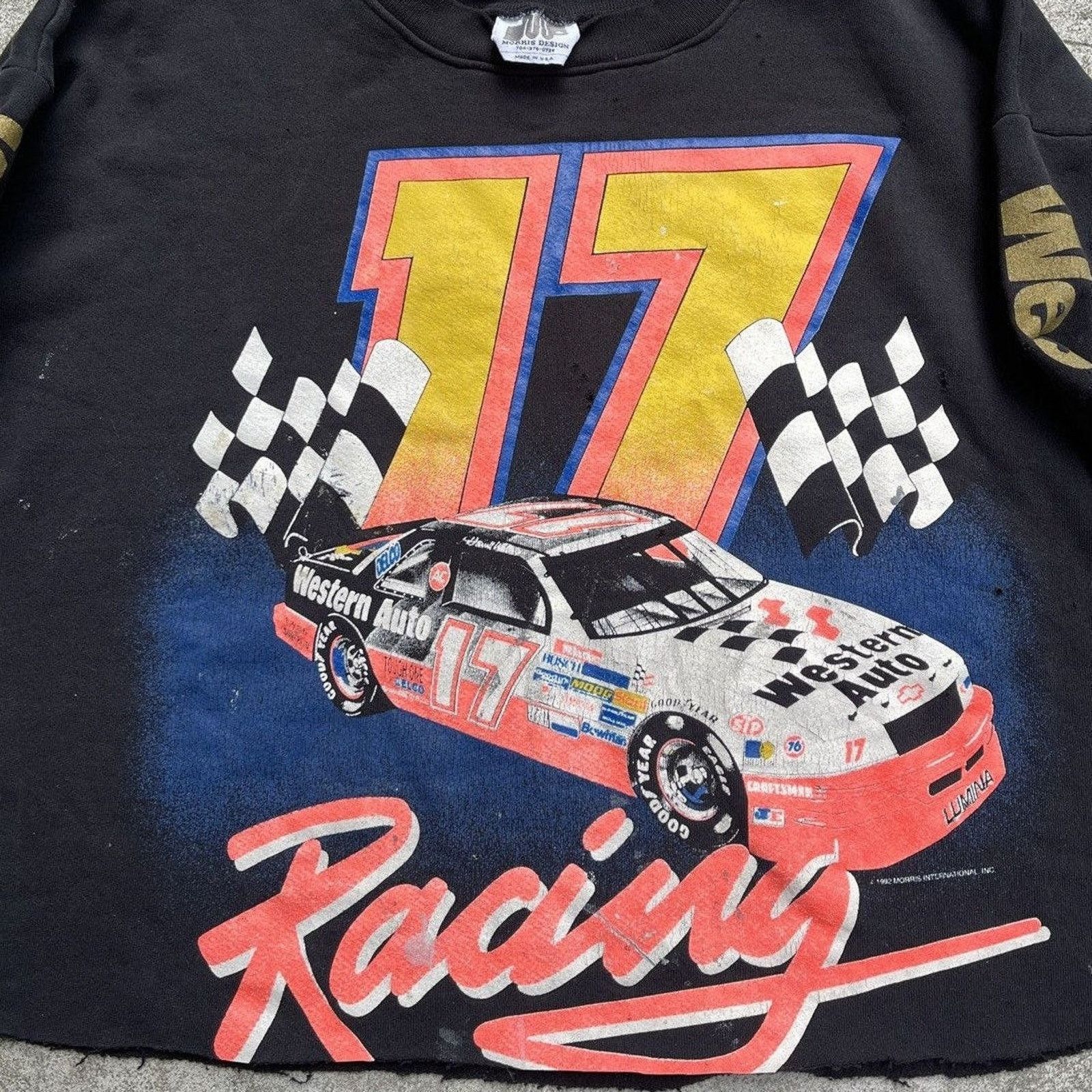 NASCAR 90s Racing Sweatshirt Thrashed Faded Distressed ERD Grunge Size US XL / EU 56 / 4 - 5 Thumbnail