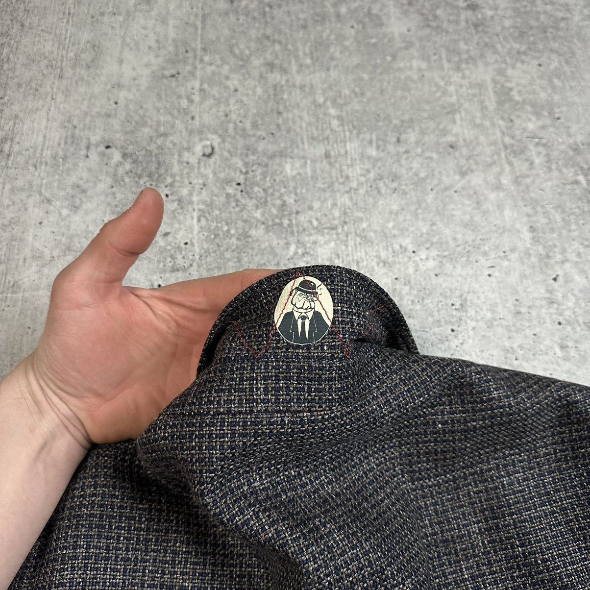 Savile Row Savile Row by Club of Gents Slim Fit Wool Linen Sport Blazer Size 50R - 25 Thumbnail