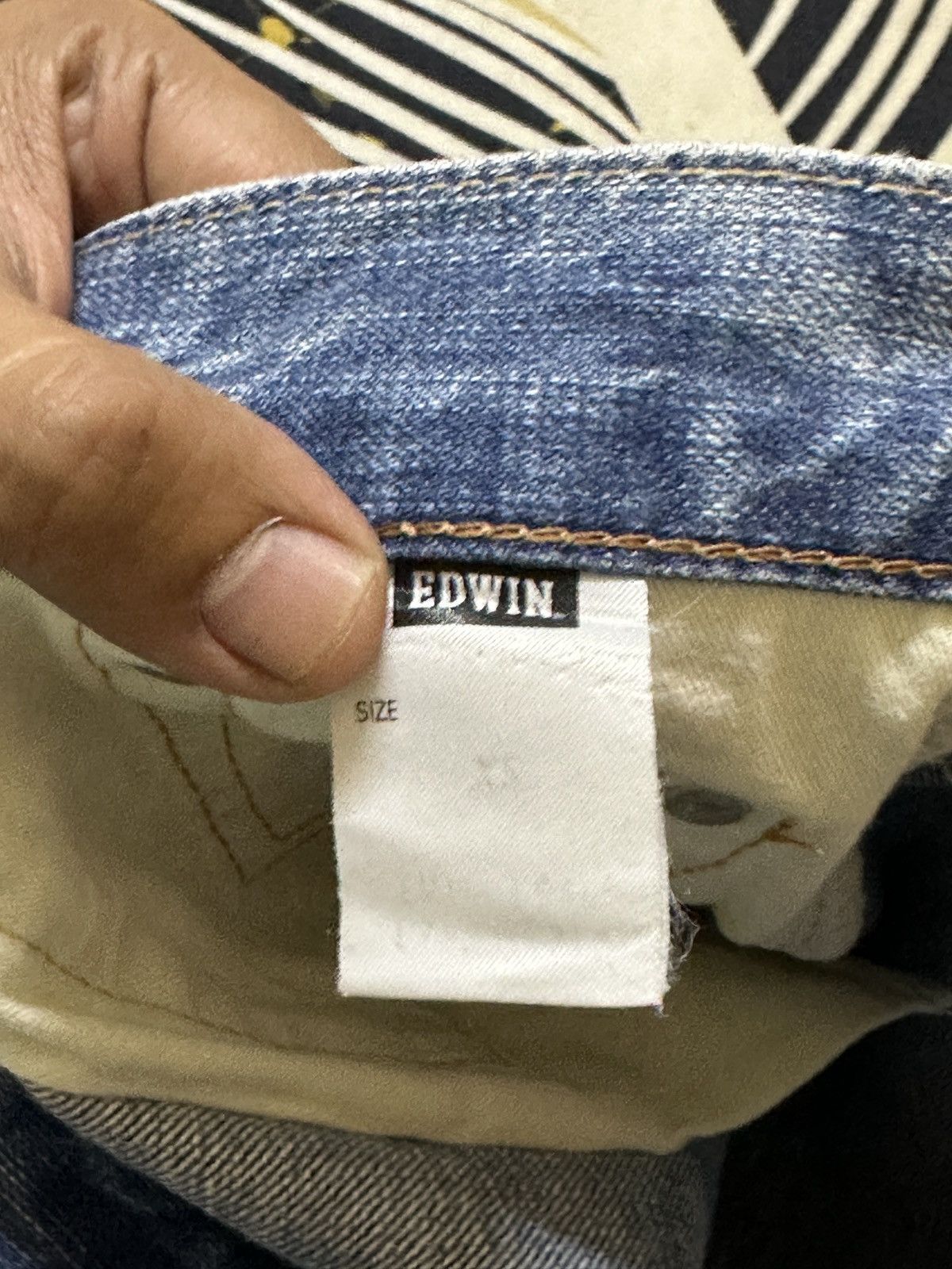 Edwin Vintage Edwin 503 Flare Faded Grunge Distressed Denim Size US 29 - 9 Thumbnail